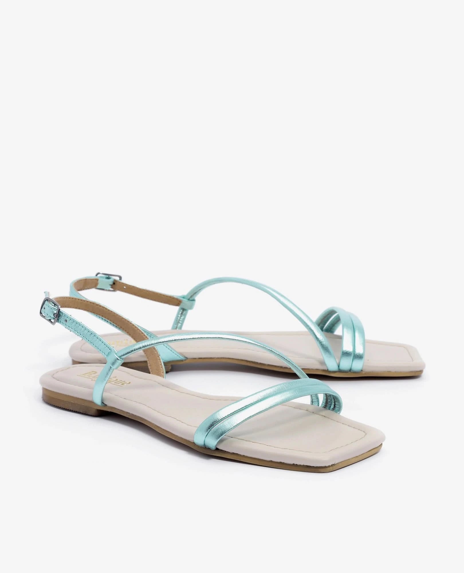 סנדלים שטוחים מטאליים- דקל