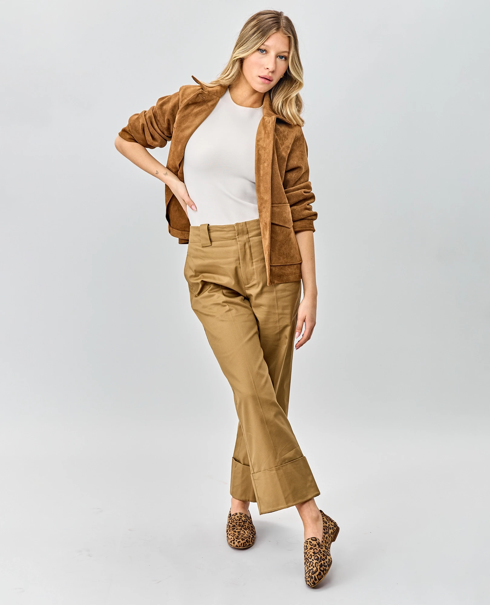 קורין - נעלי מוקסין מנומר - B Unique