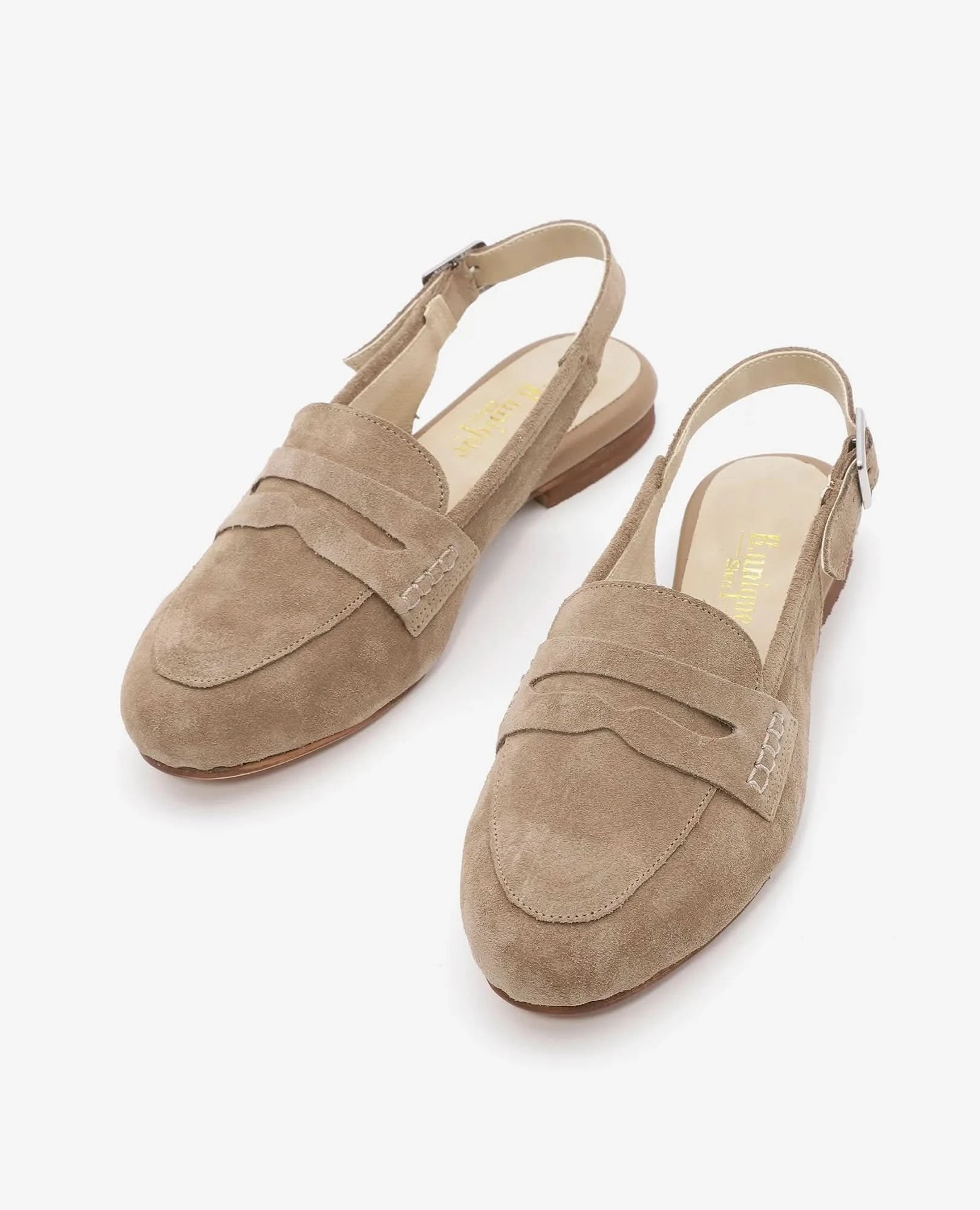 נעלי מוקסין לנשים מעור זמש איכותי דגם לורי | נעלי נשים בי יוניק