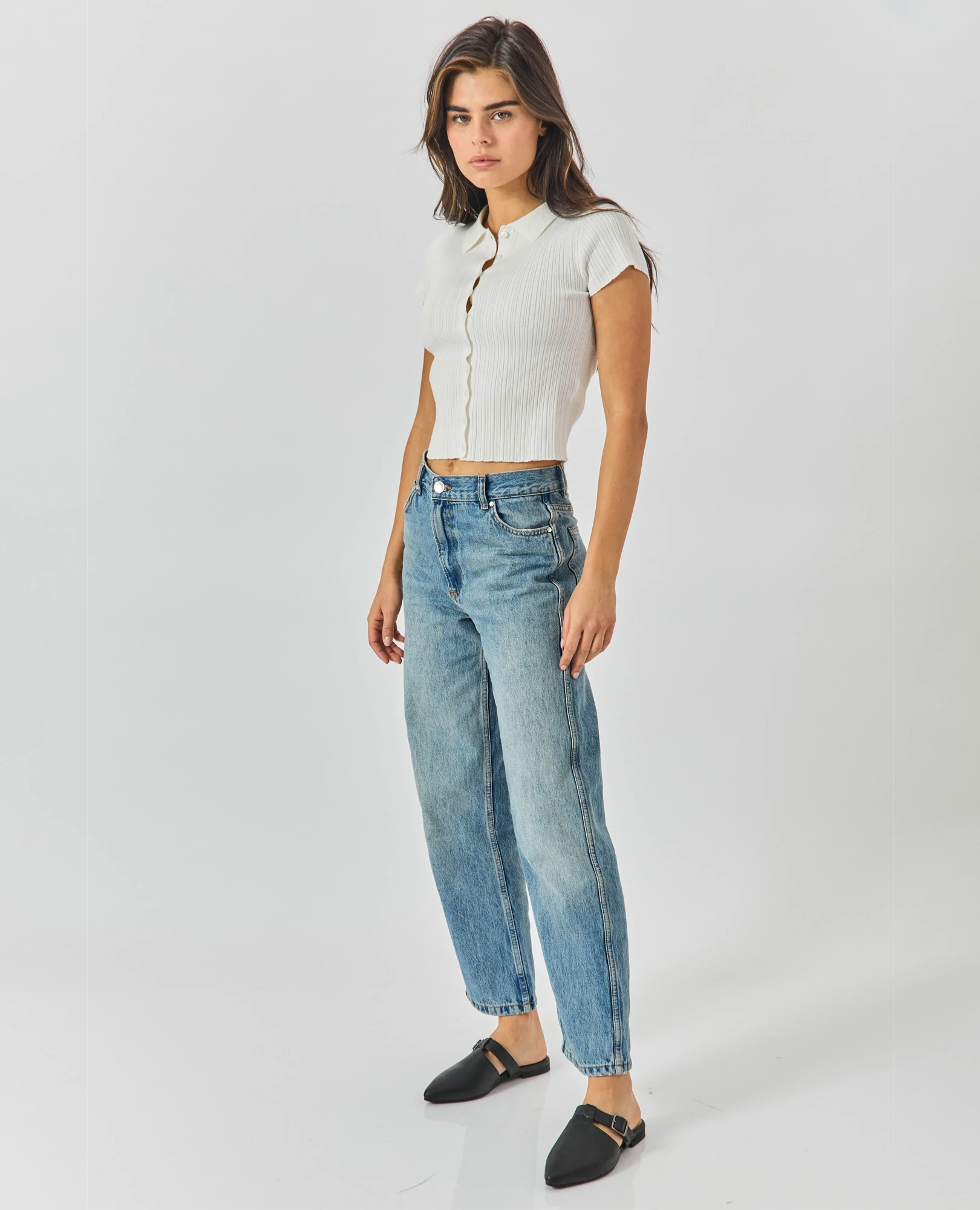 כפכפי שפיץ שטוחים - שירלי - B Unique - כפכפים