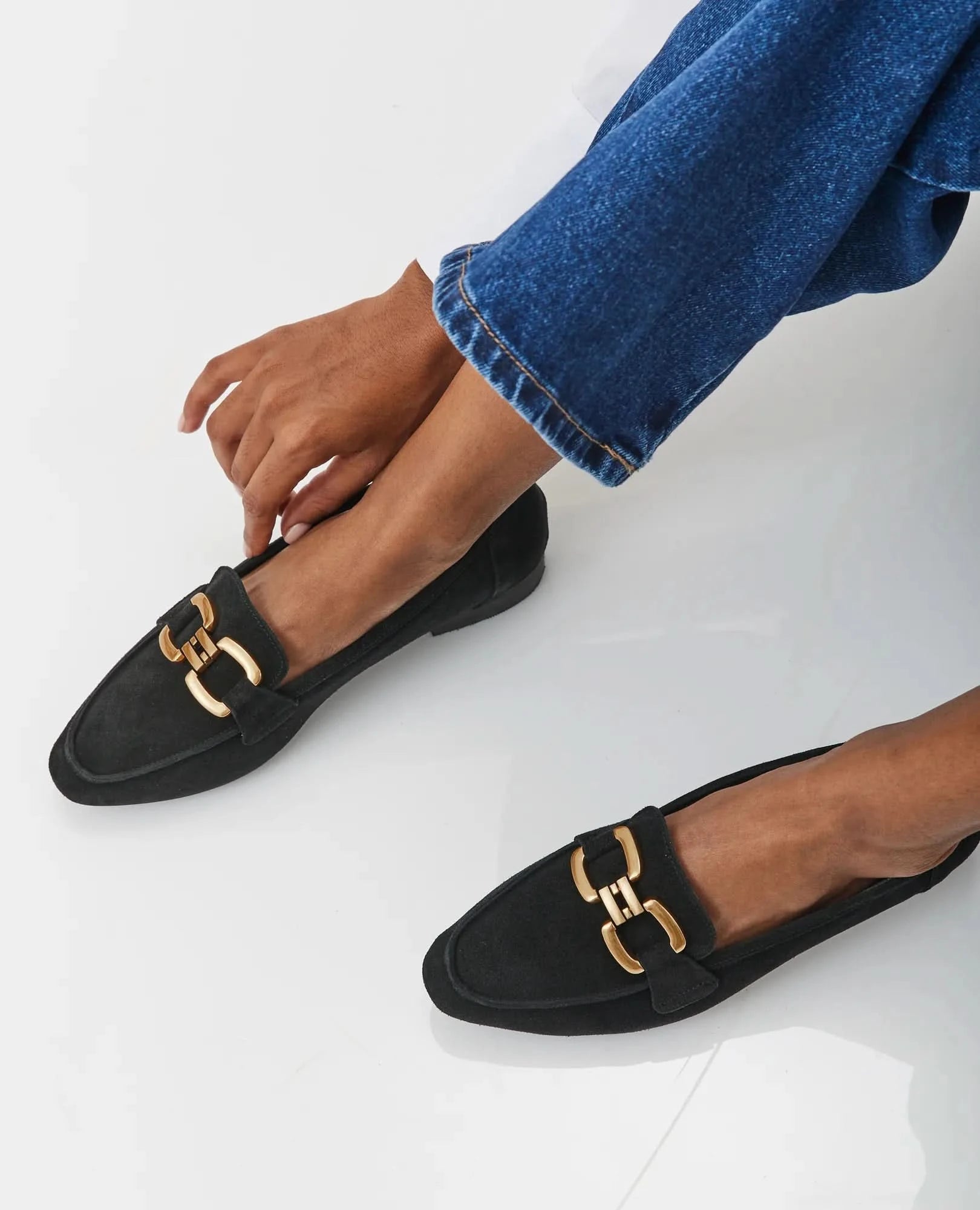 נעלי מוקסין לנשים עשויות עור איכותי דגם שני| נעלי מוקסין-בי יוניק