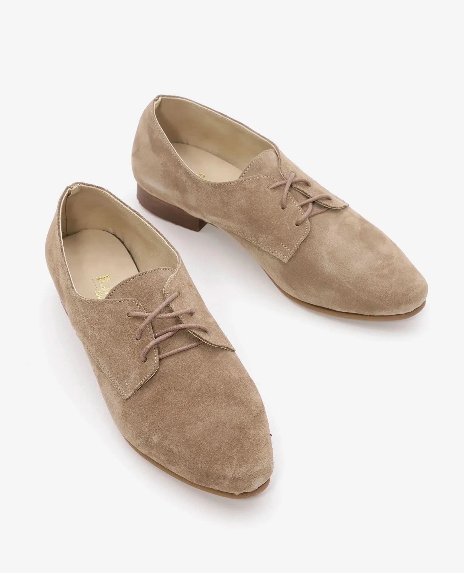 נעלי אוקספורד שטוחות מעור איכותי דגם אליסיה | נעלי נשים בי יוניק