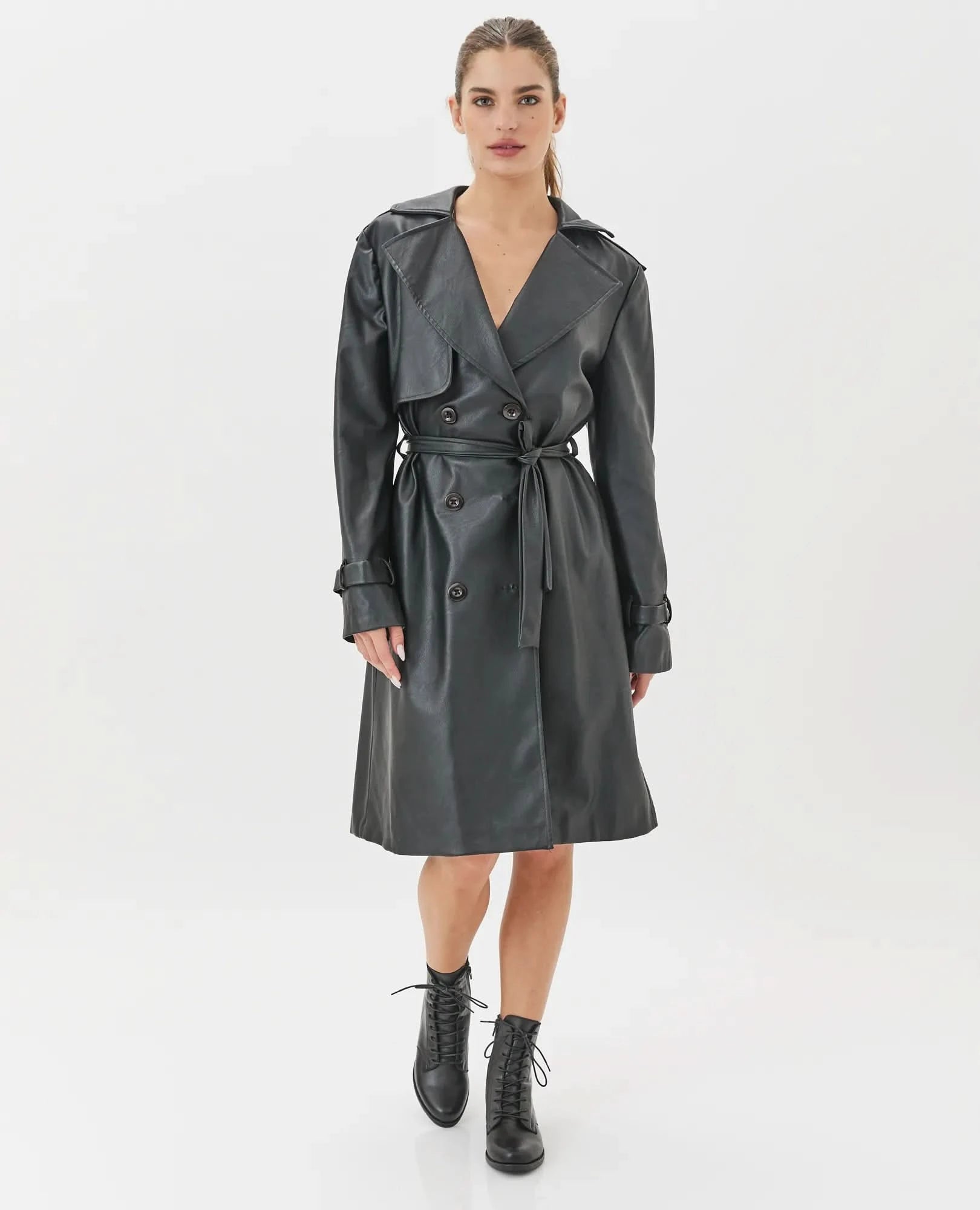 מגפוני שרוכים קלאסים דגם כנרת | מגפונים מעור לנשים - בי יוניק