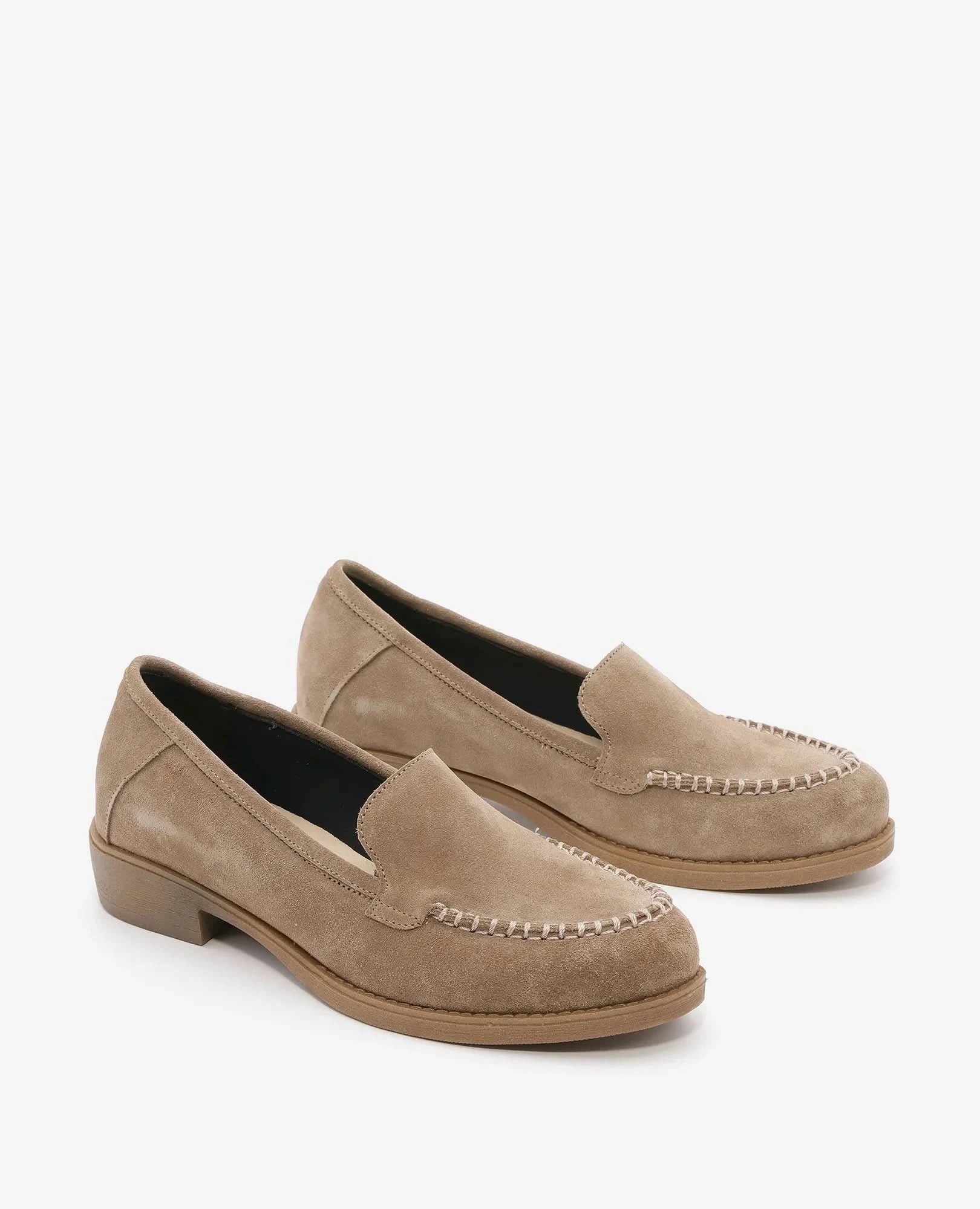 נעלי מוקסין קלאסיות לנשים מעור זמש איכותי דגם סנדרה | בי יוניק