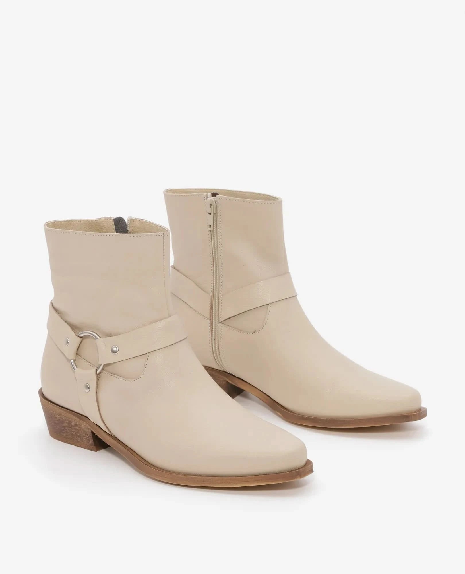 מגפוני עור איכותי בסגנון בוקרים דגם אופל- מגפונים לנשים בי יוניק