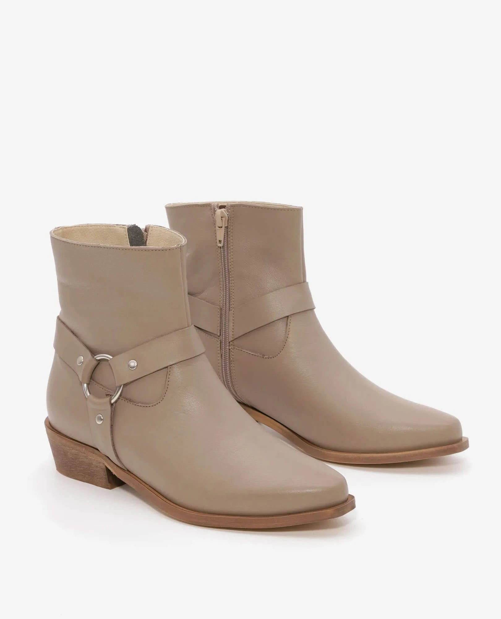 מגפוני עור איכותי בסגנון בוקרים דגם אופל- מגפונים לנשים בי יוניק