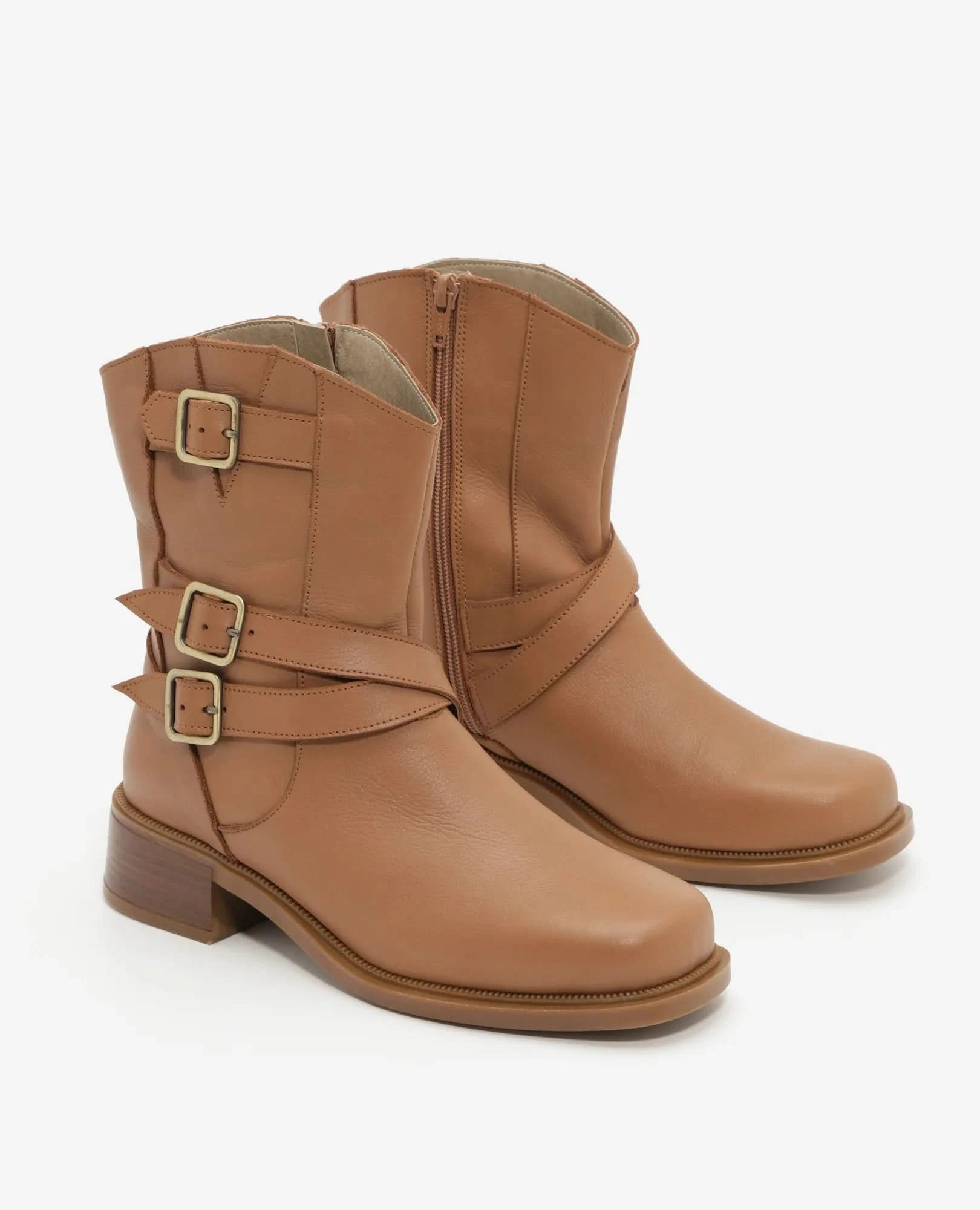 מגפוני נשים מעור איכותי דגם קורטני | מגפונים לנשים - בי יוניק