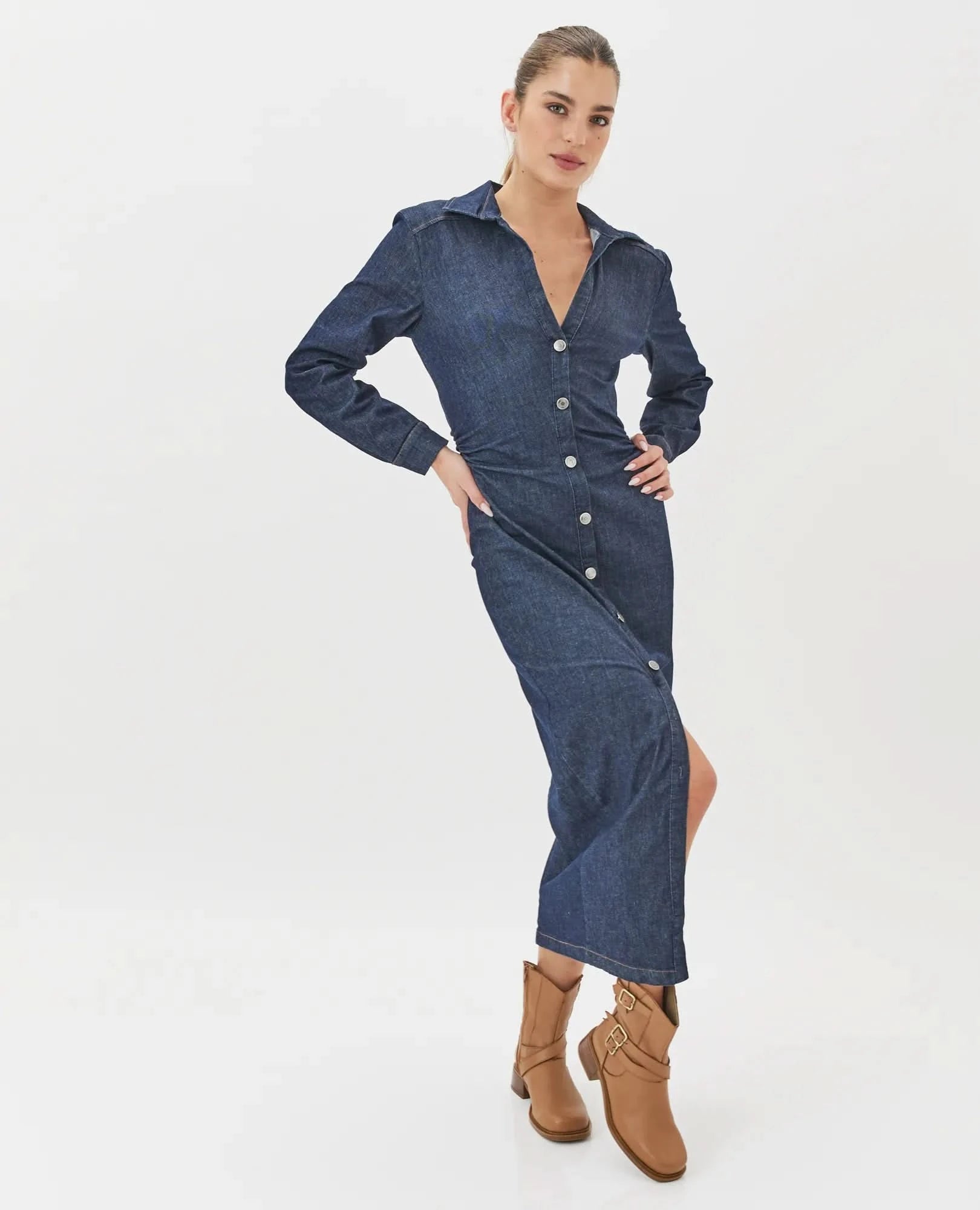 מגפוני נשים מעור איכותי דגם קורטני | מגפונים לנשים - בי יוניק