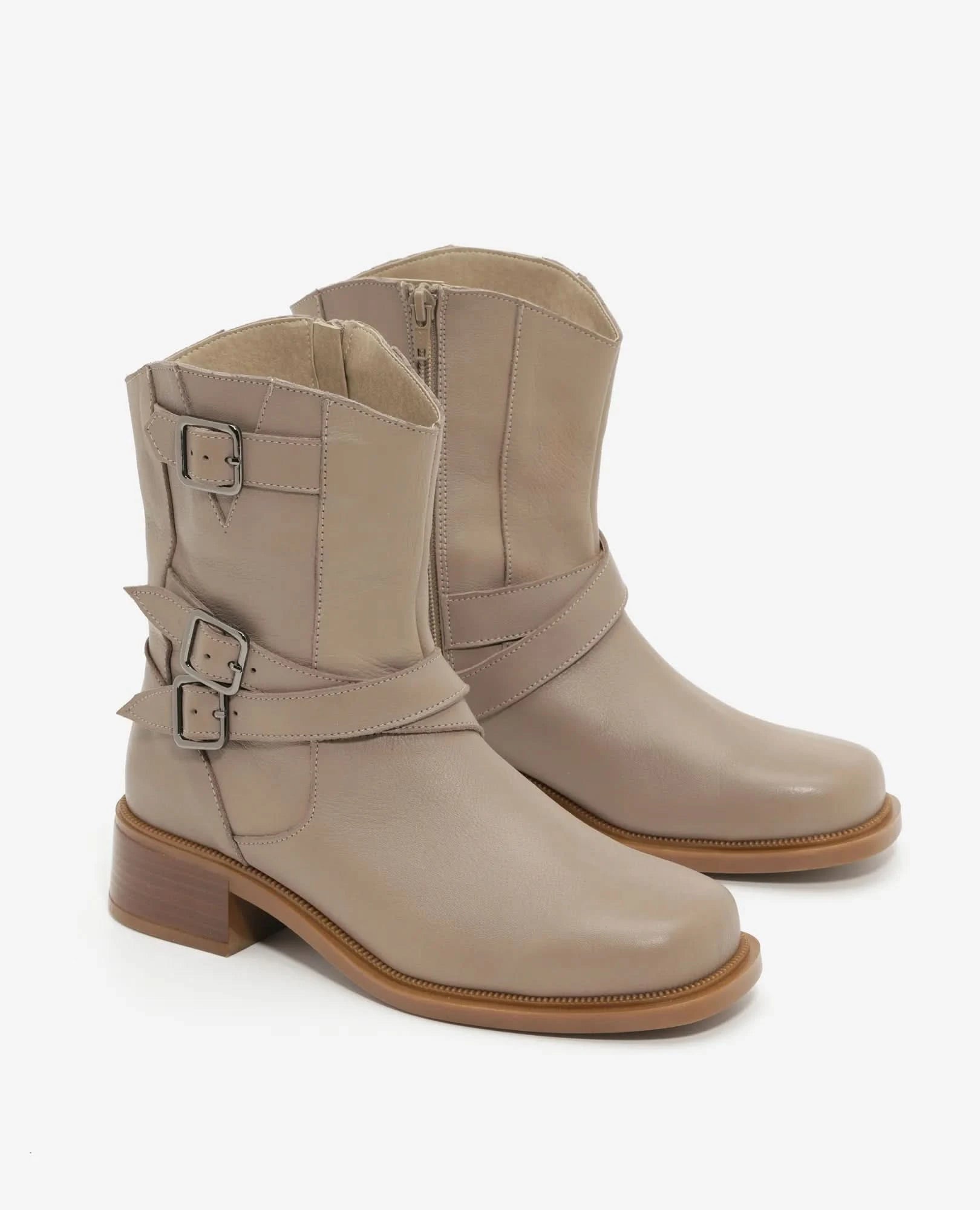 מגפוני נשים מעור איכותי דגם קורטני | מגפונים לנשים - בי יוניק