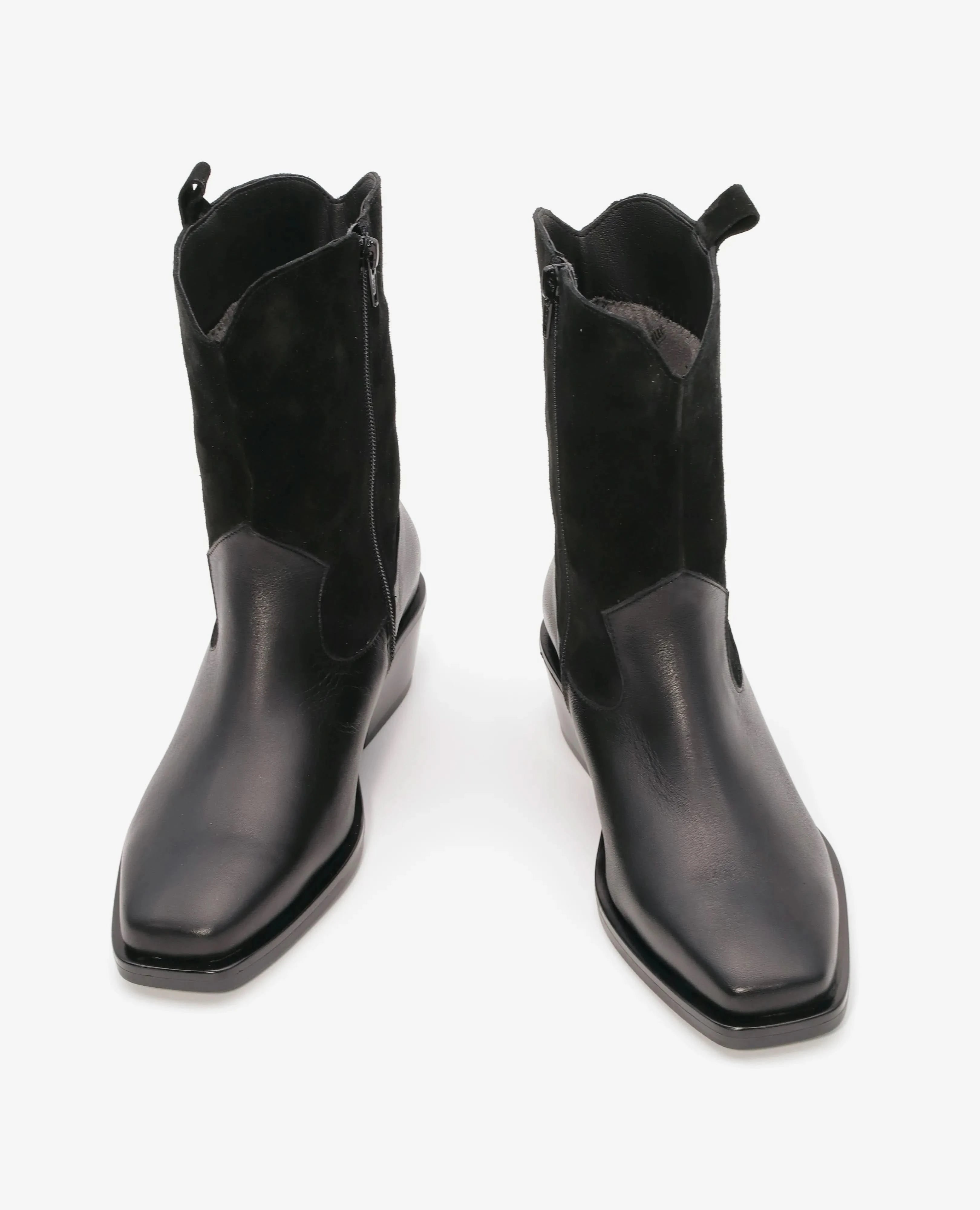 מגפוני בוקרים מעור בשילוב זמש- דגם תבור- בחנויות ובאתר בי יוניק