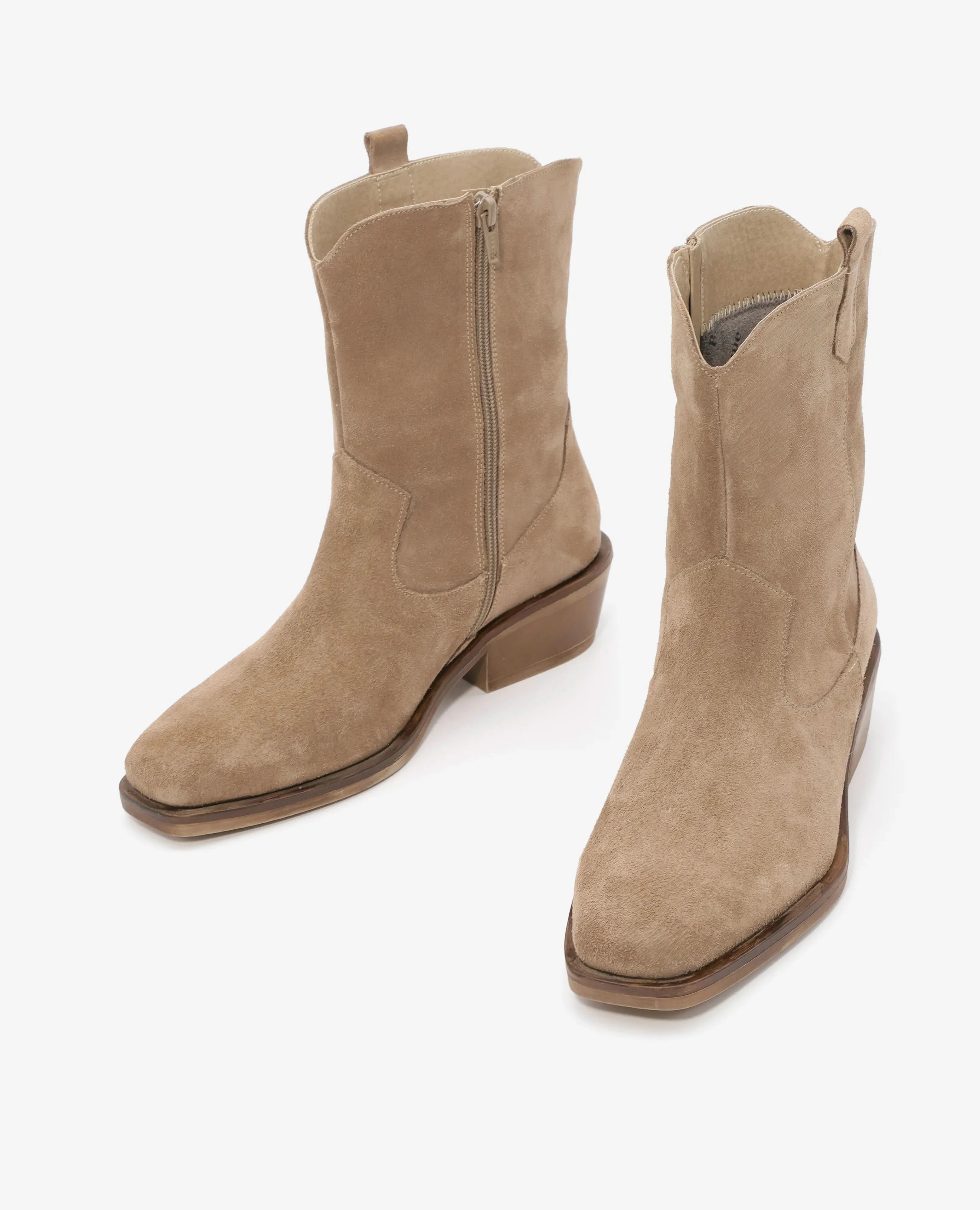 מגפוני בוקרים מעור בשילוב זמש- דגם תבור- בחנויות ובאתר בי יוניק