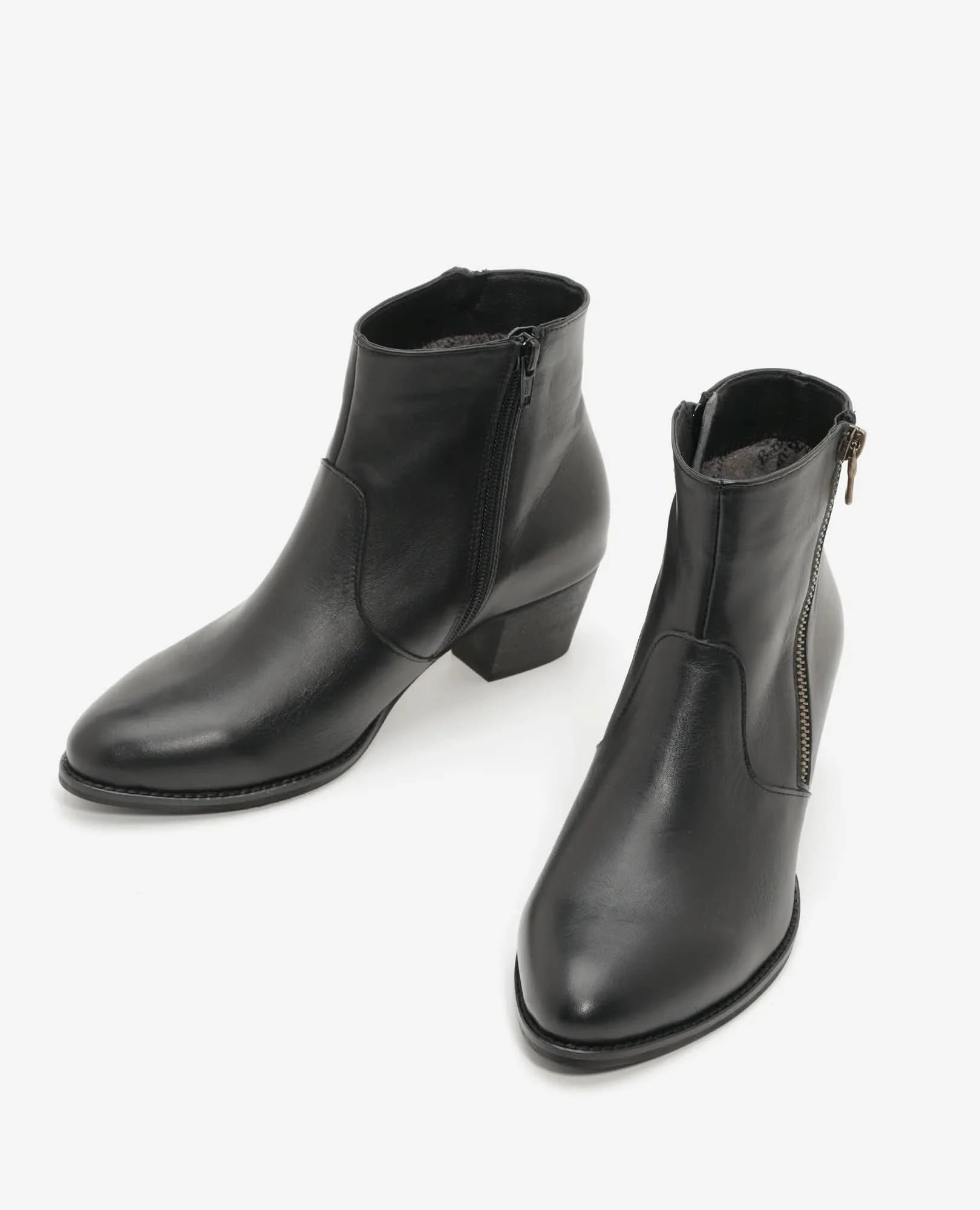 מגפוני עקב לנשים דגם זיו | מגפונים לנשים מעור- בי יוניק