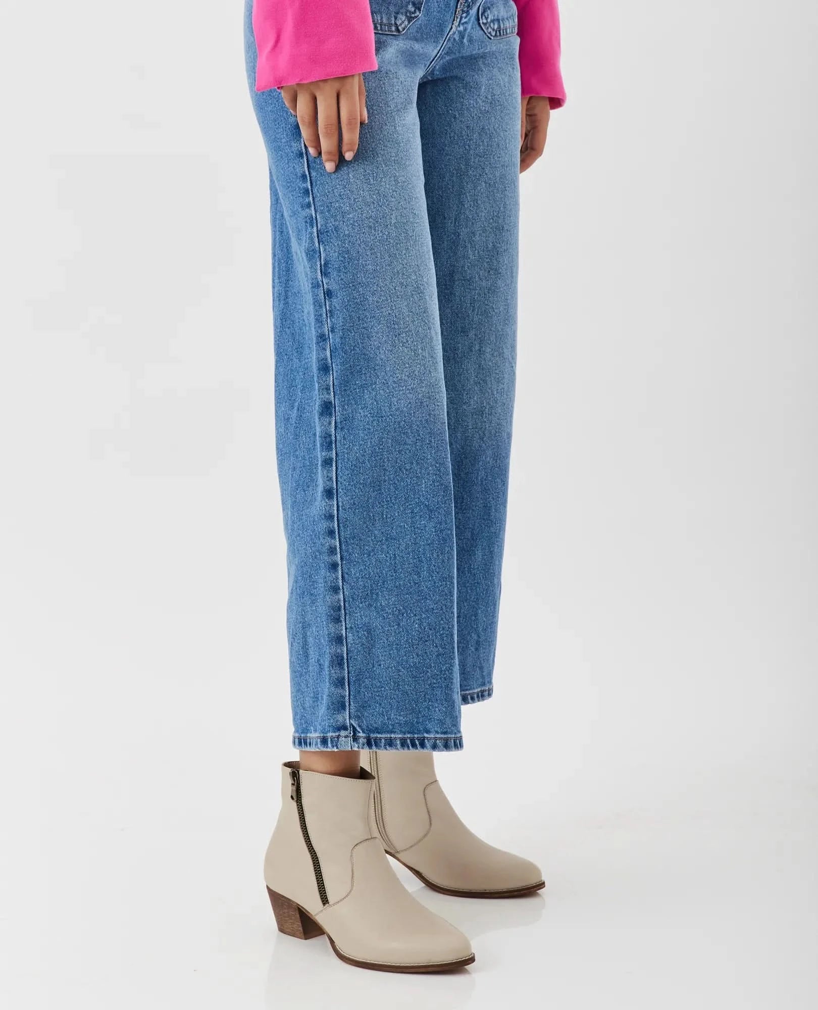 מגפוני עקב לנשים דגם זיו | מגפונים לנשים מעור- בי יוניק