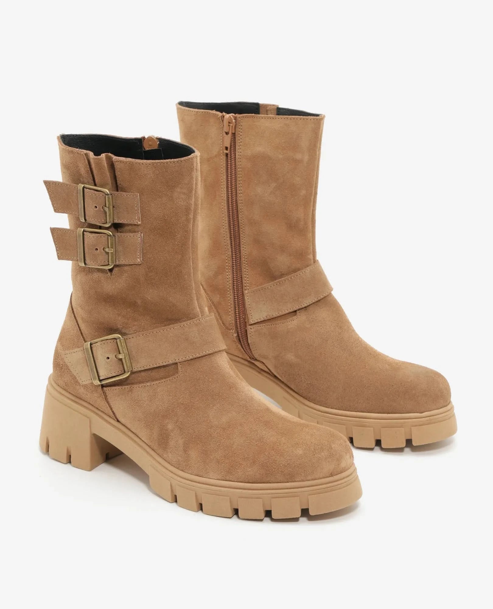 מגפוני טרקטור לנשים דגם סברינה | מגפונים לנשים | בי יוניק