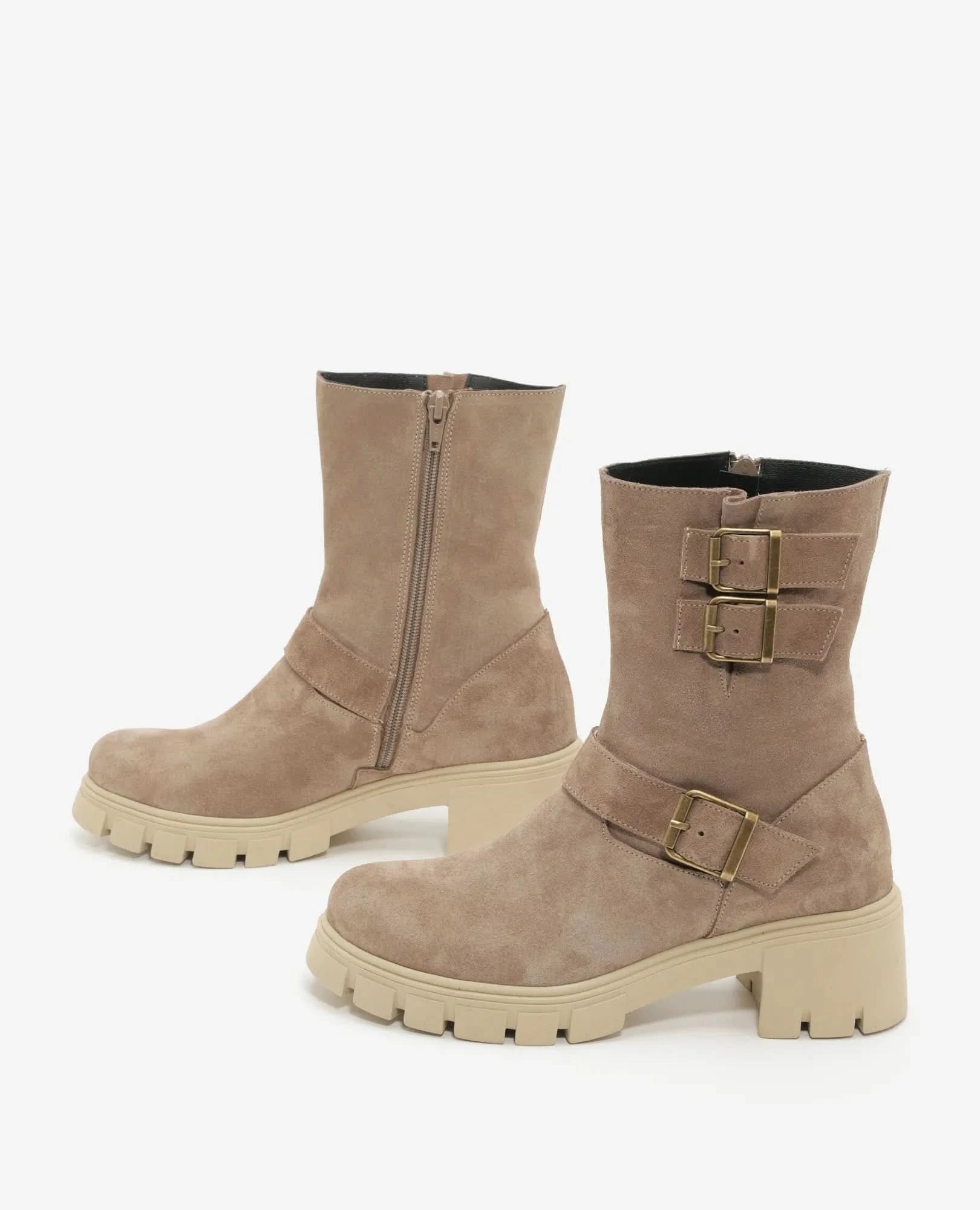 מגפוני טרקטור לנשים דגם סברינה | מגפונים לנשים | בי יוניק