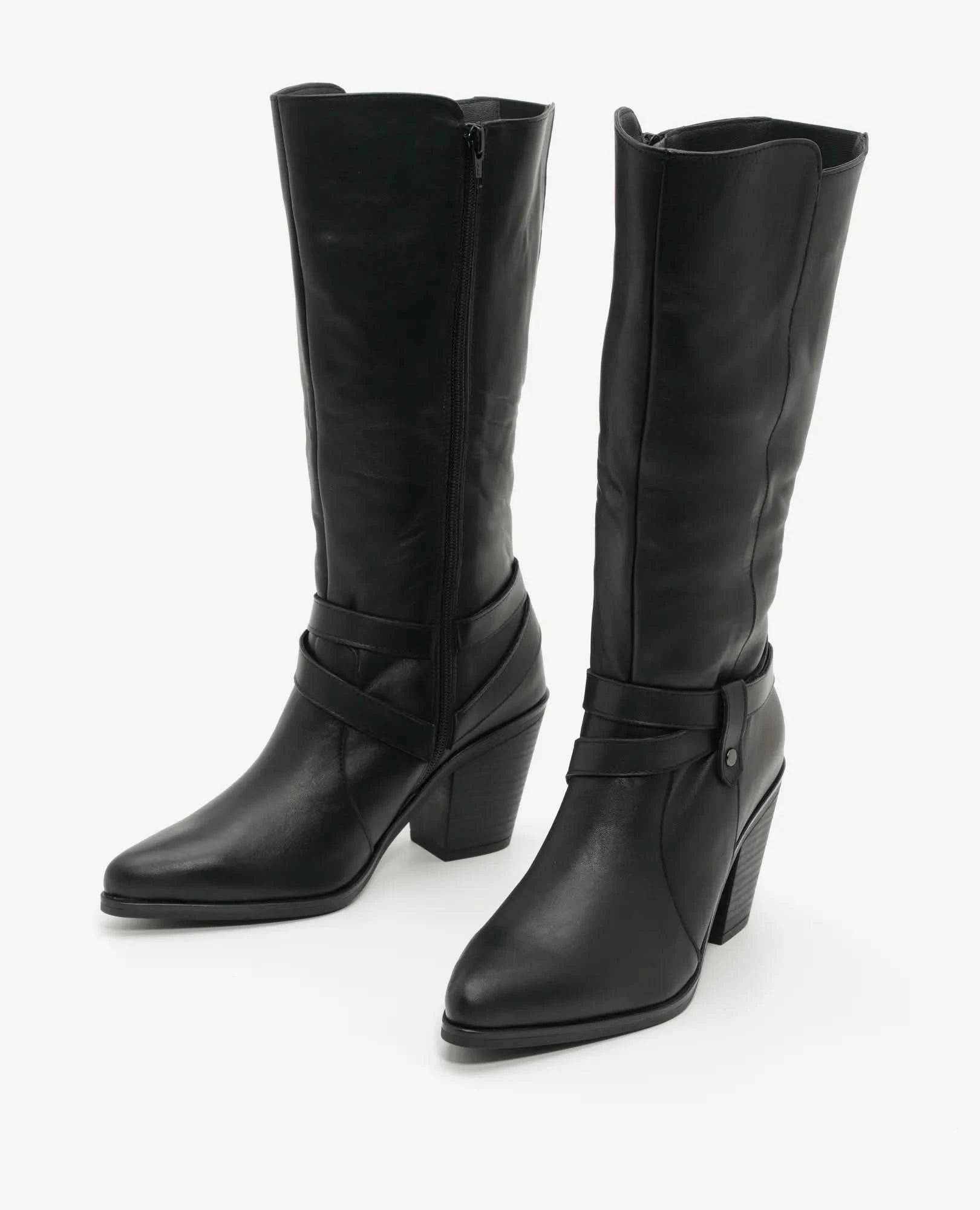 מגפי עקב מעור לנשים דגם דקלה | מגפיים לנשים ברשת בי יוניק