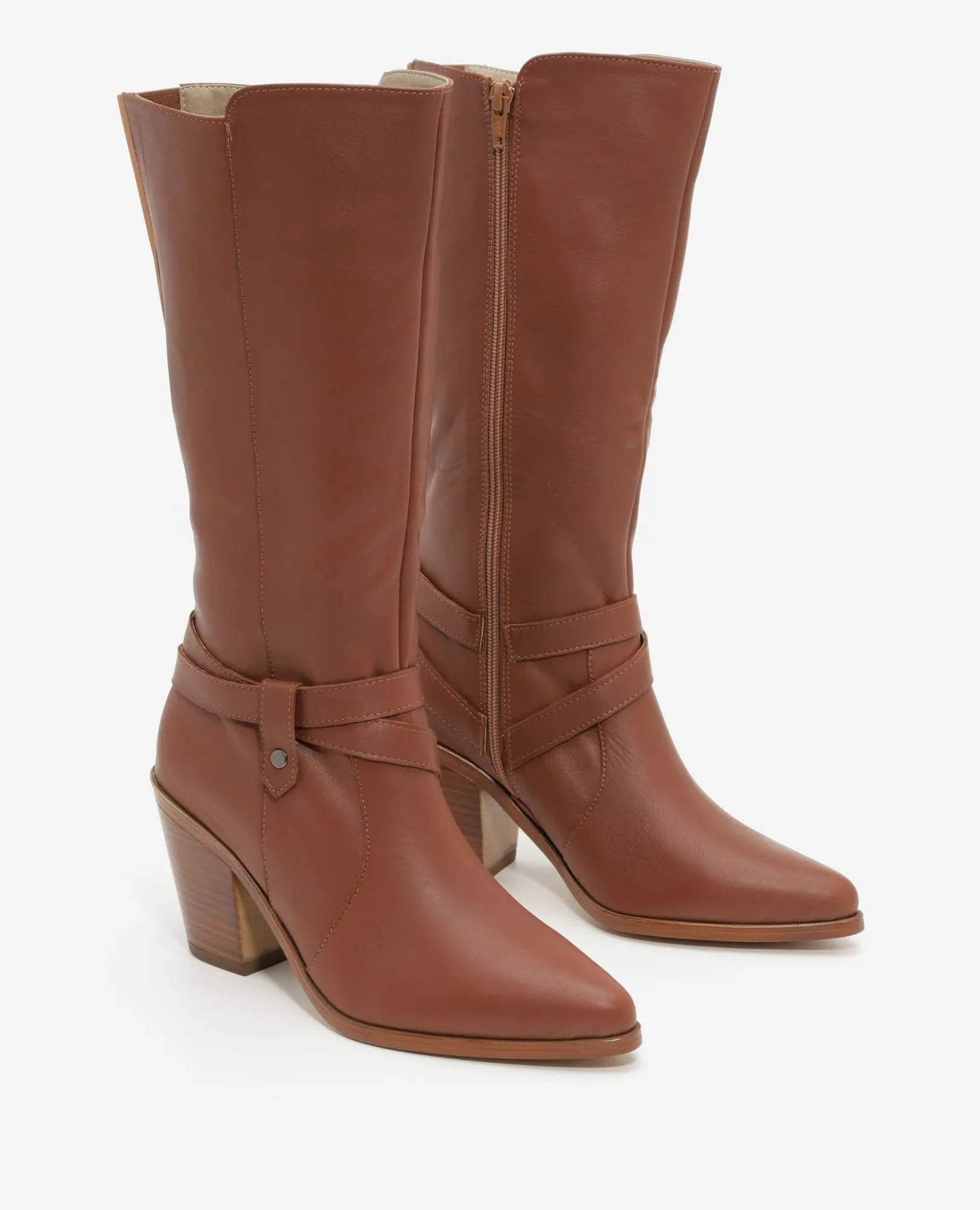 מגפי עקב מעור לנשים דגם דקלה | מגפיים לנשים ברשת בי יוניק