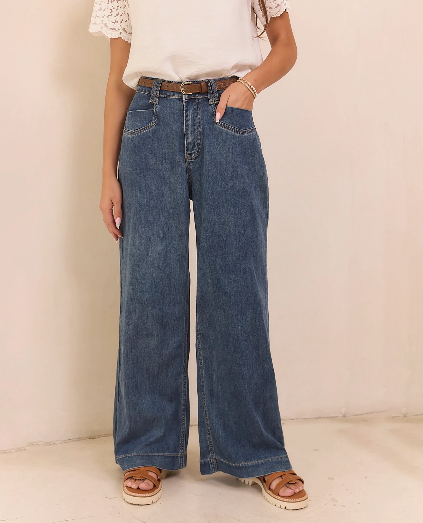 ג'ינס דגם סאן - B Unique - מכנסיים