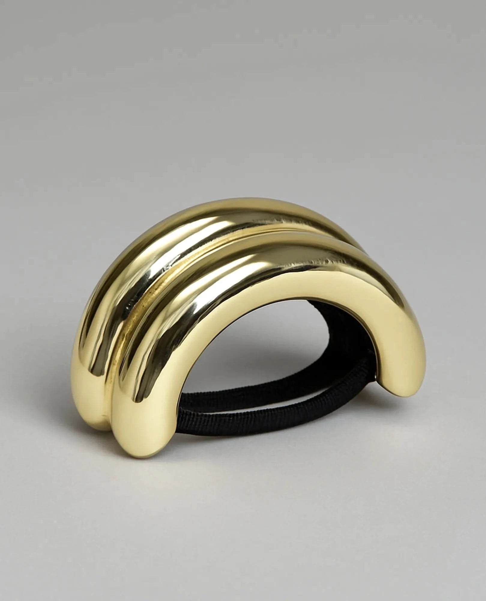 גומייה לשיער עם עיטור זהב- טבעות - B Unique - גומיות