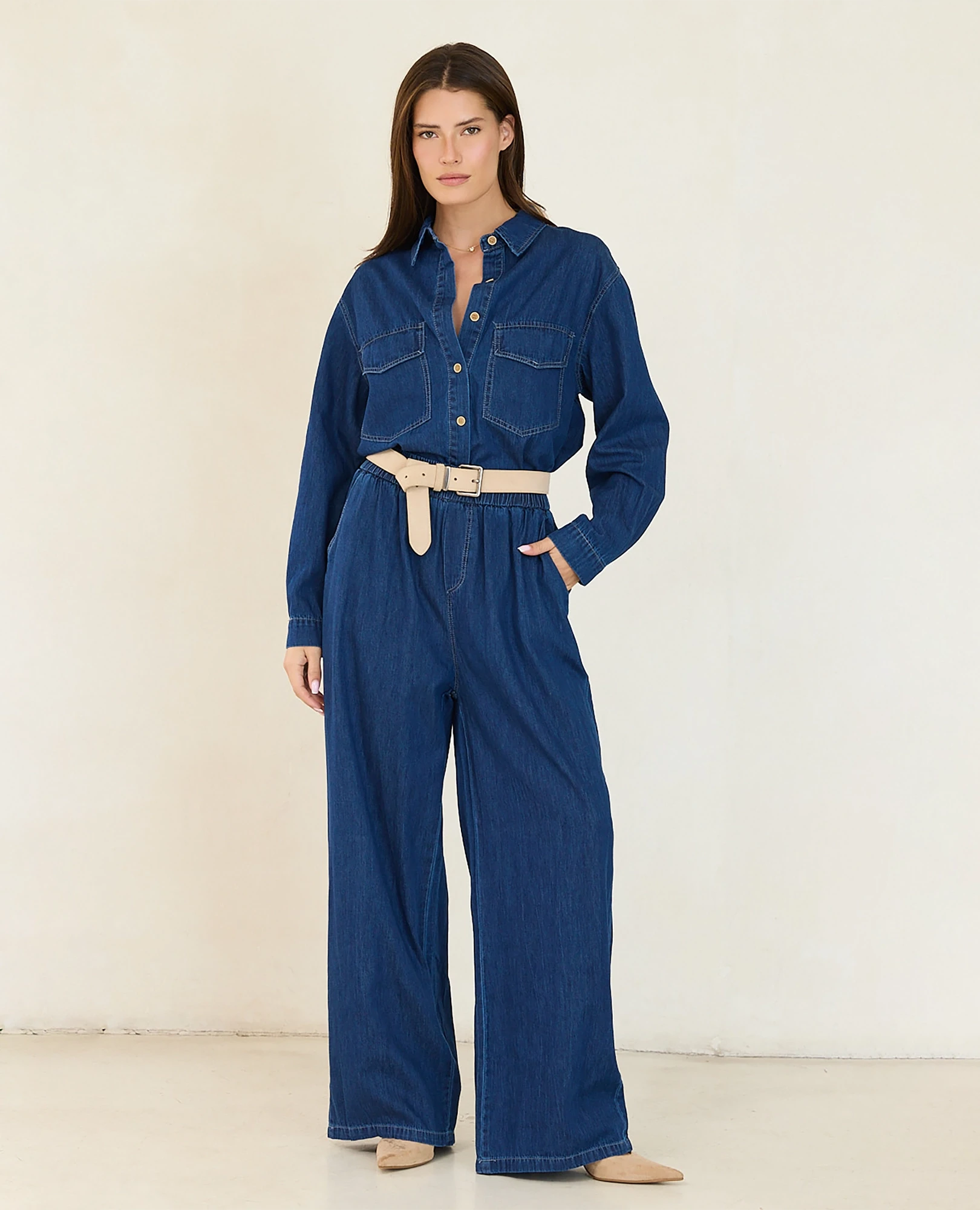 חליפת ג'ינס דגם שוגי - B Unique - ביגוד