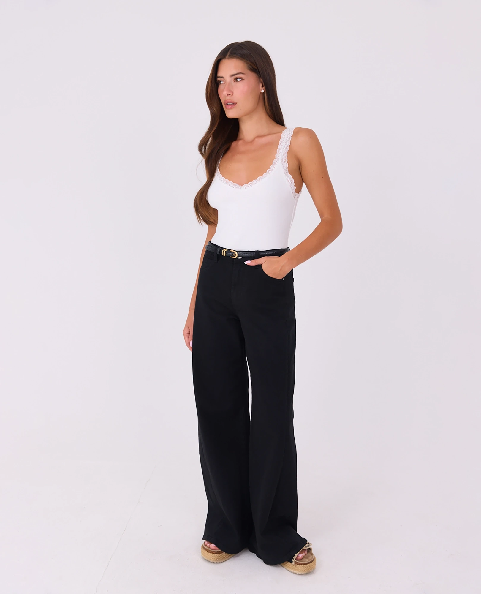 גופיה ריפ תחרה - B Unique - גופייה