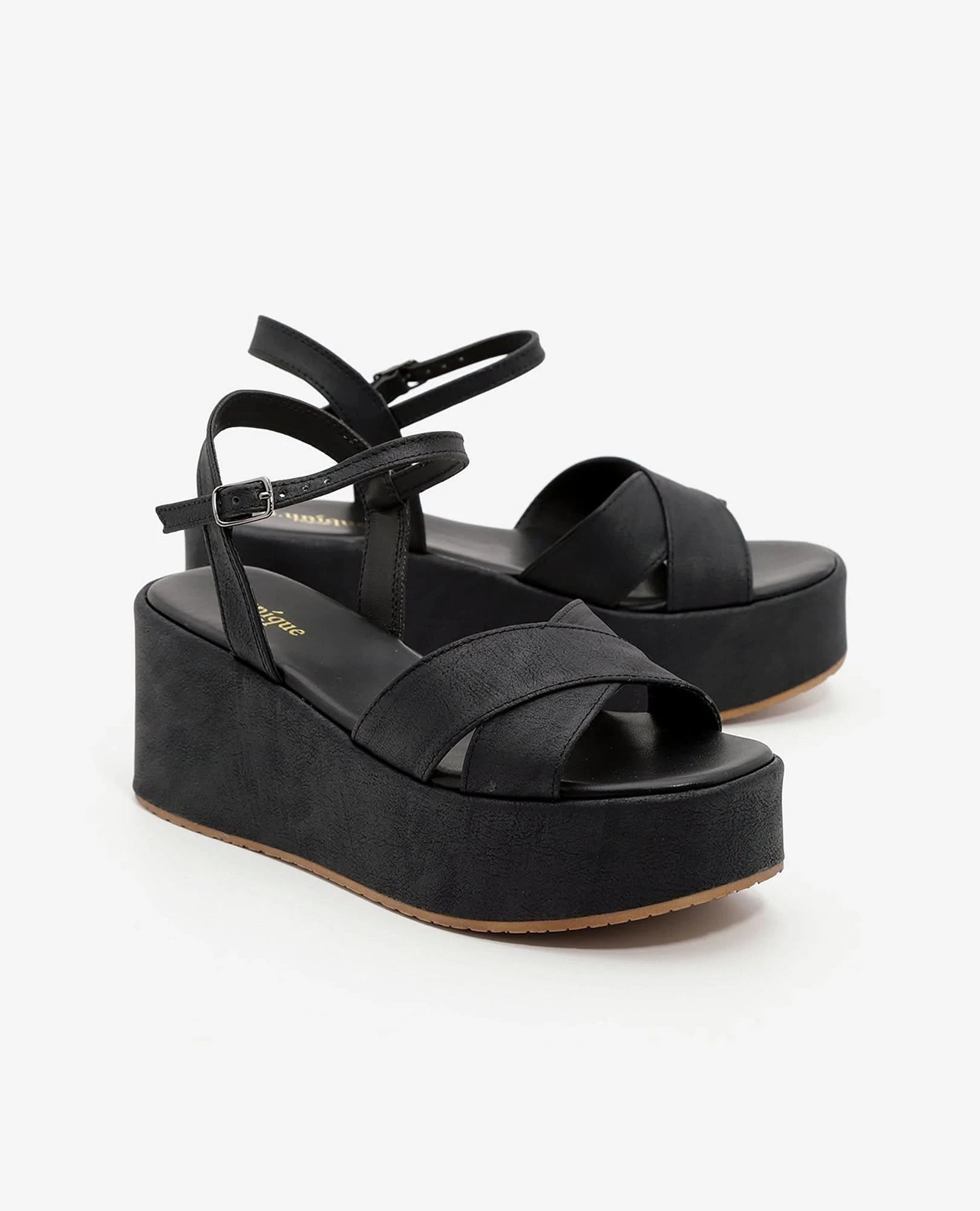 סנדלי פלטפורמה טבעוניים- דונה- בי יוניק