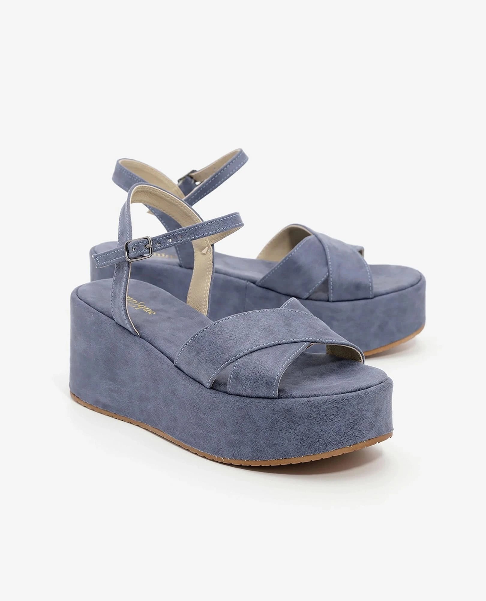 סנדלי פלטפורמה טבעוניים- דונה- בי יוניק