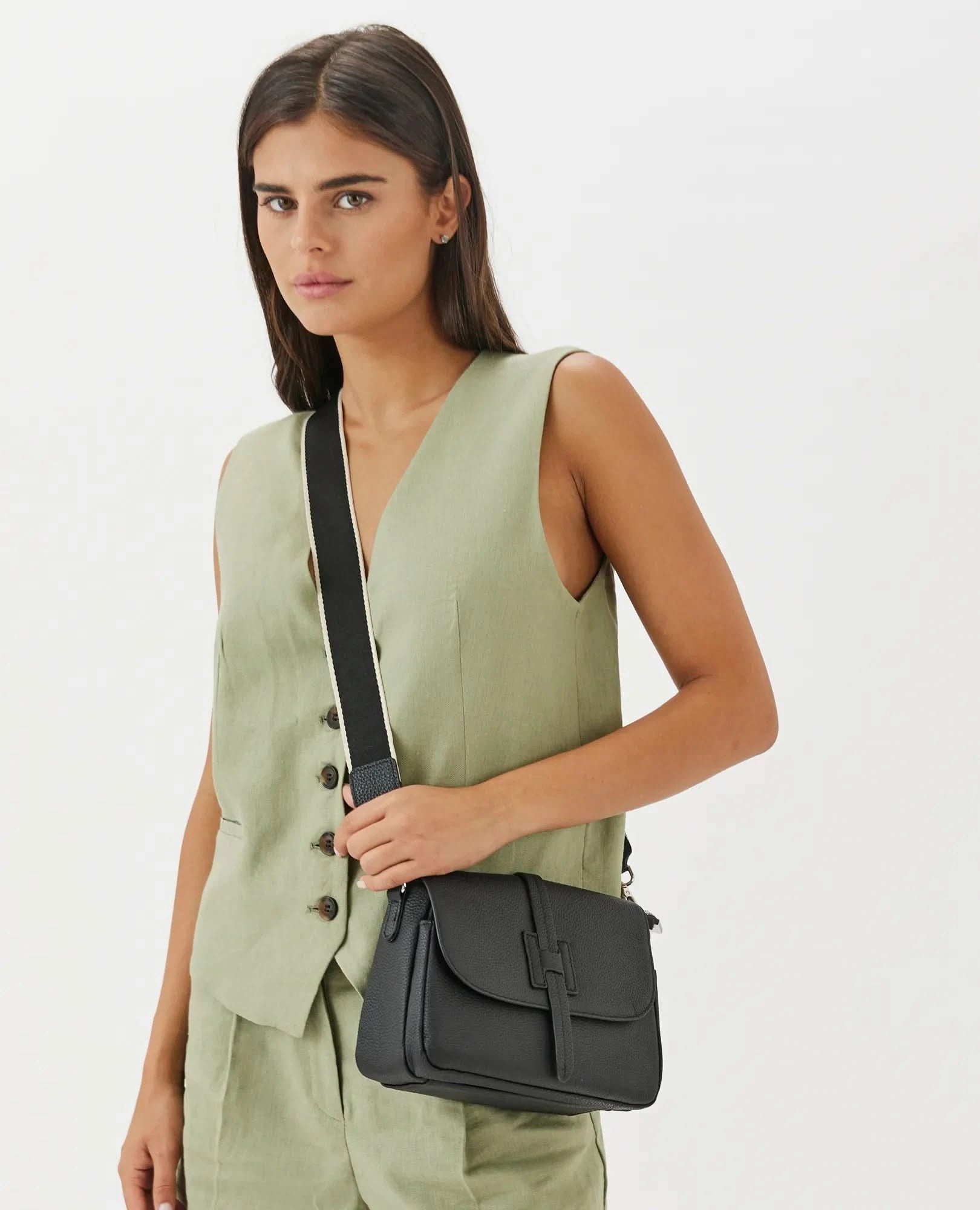 תיק צד עור- לילי - B Unique