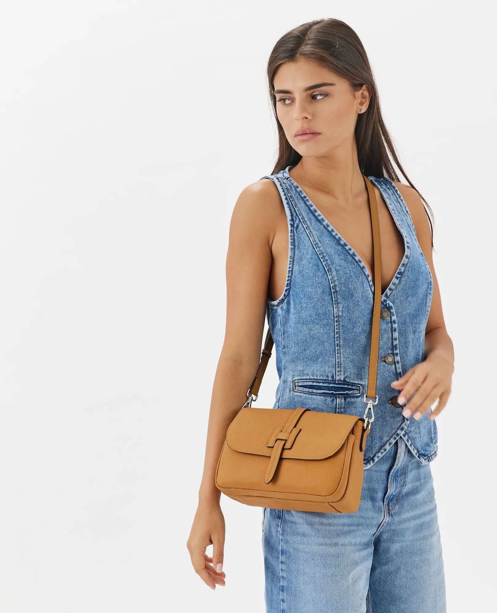 תיק צד עור- לילי - B Unique