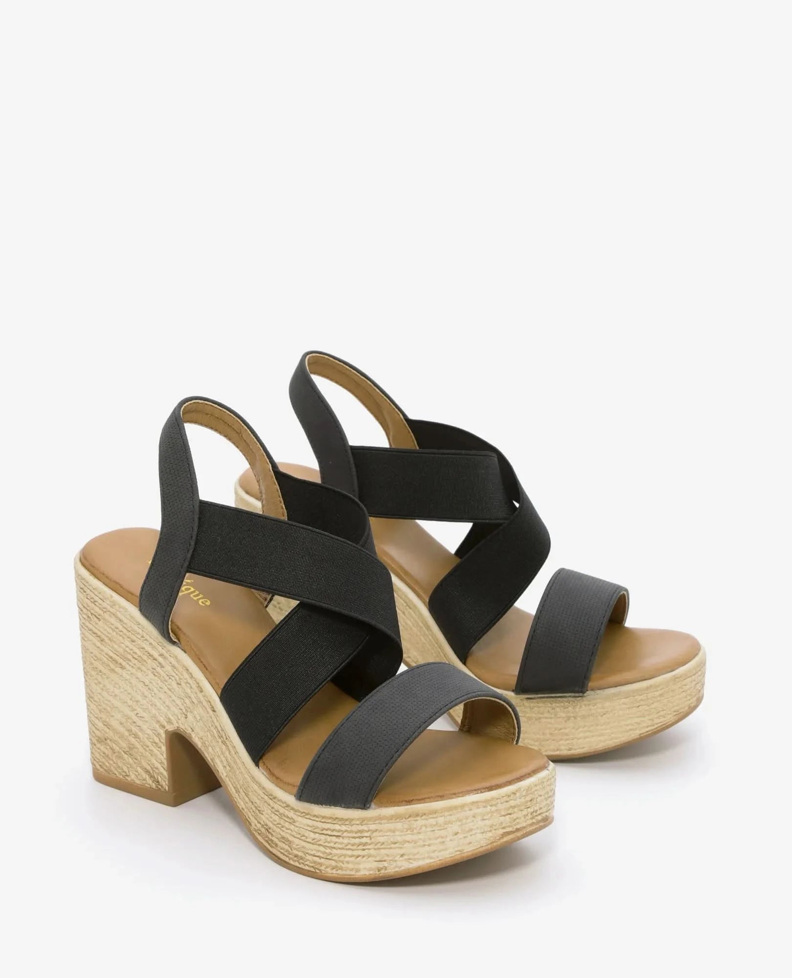 סנדלי עקב עם רצועות- רז