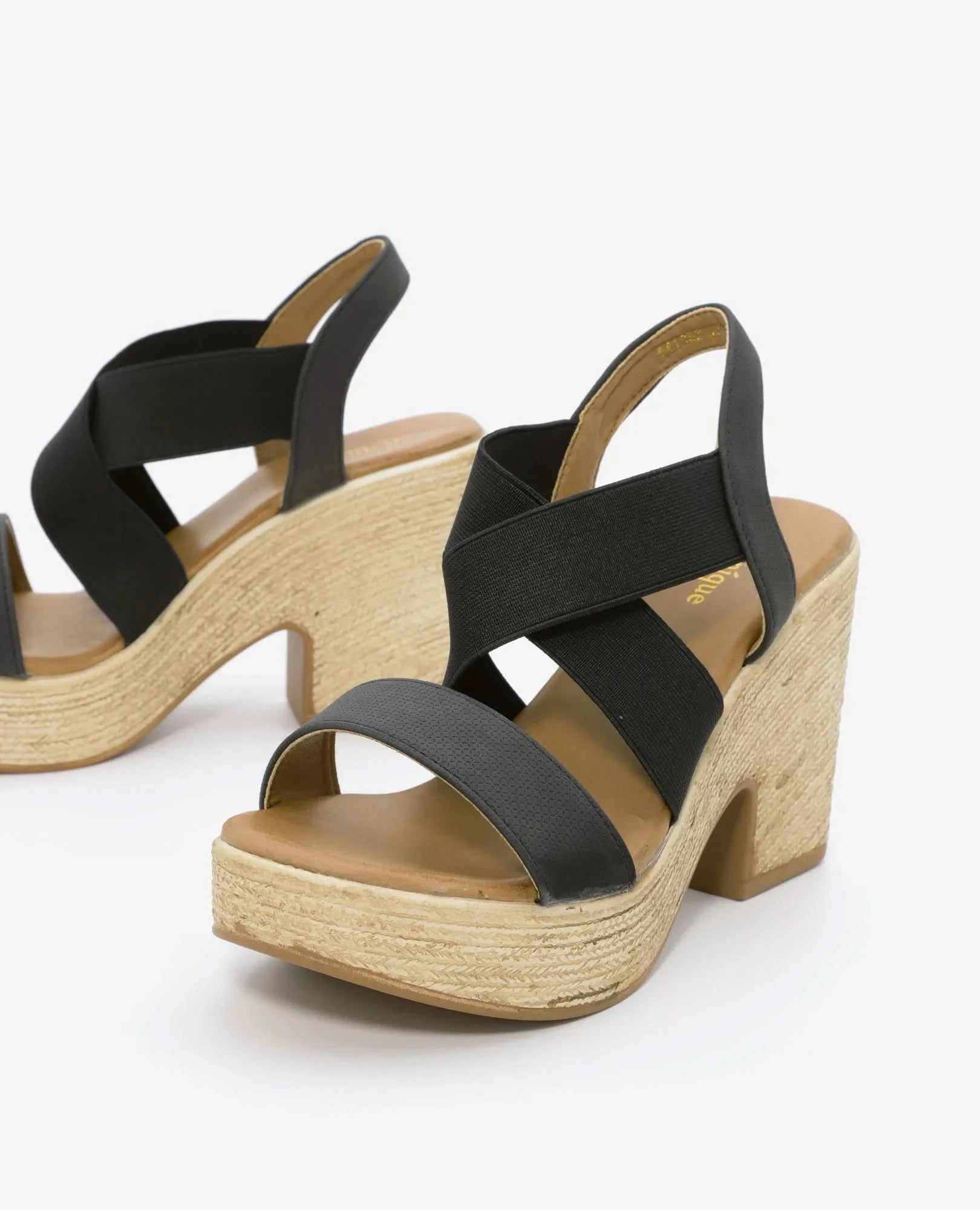 סנדלי עקב עם רצועות- רז