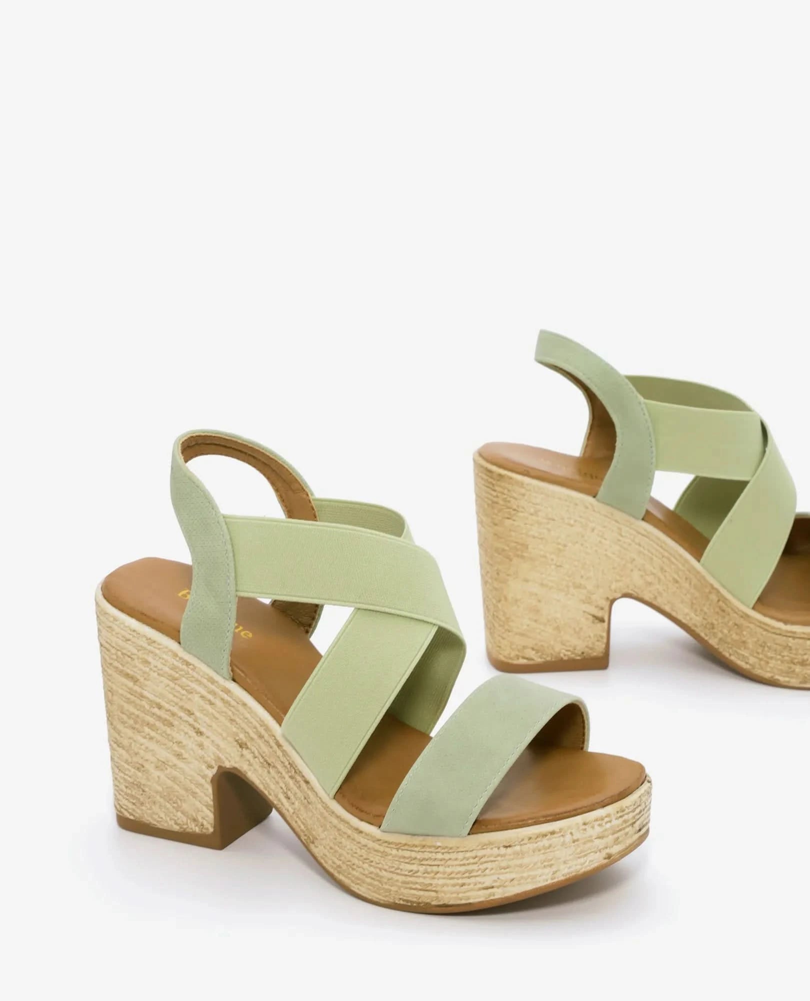 סנדלי עקב עם רצועות- רז