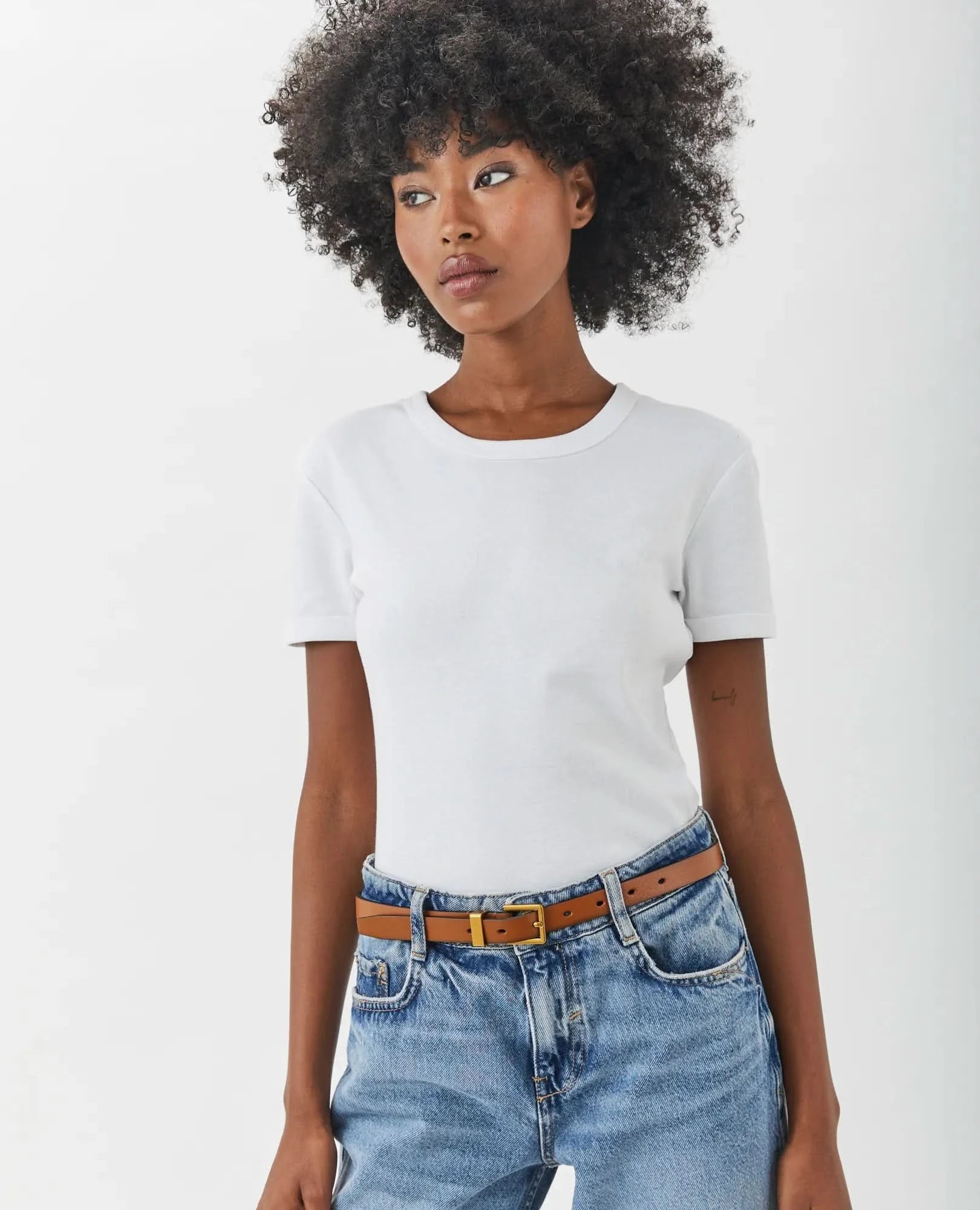 חגורת עור קלאסית 1.5 ס"מ