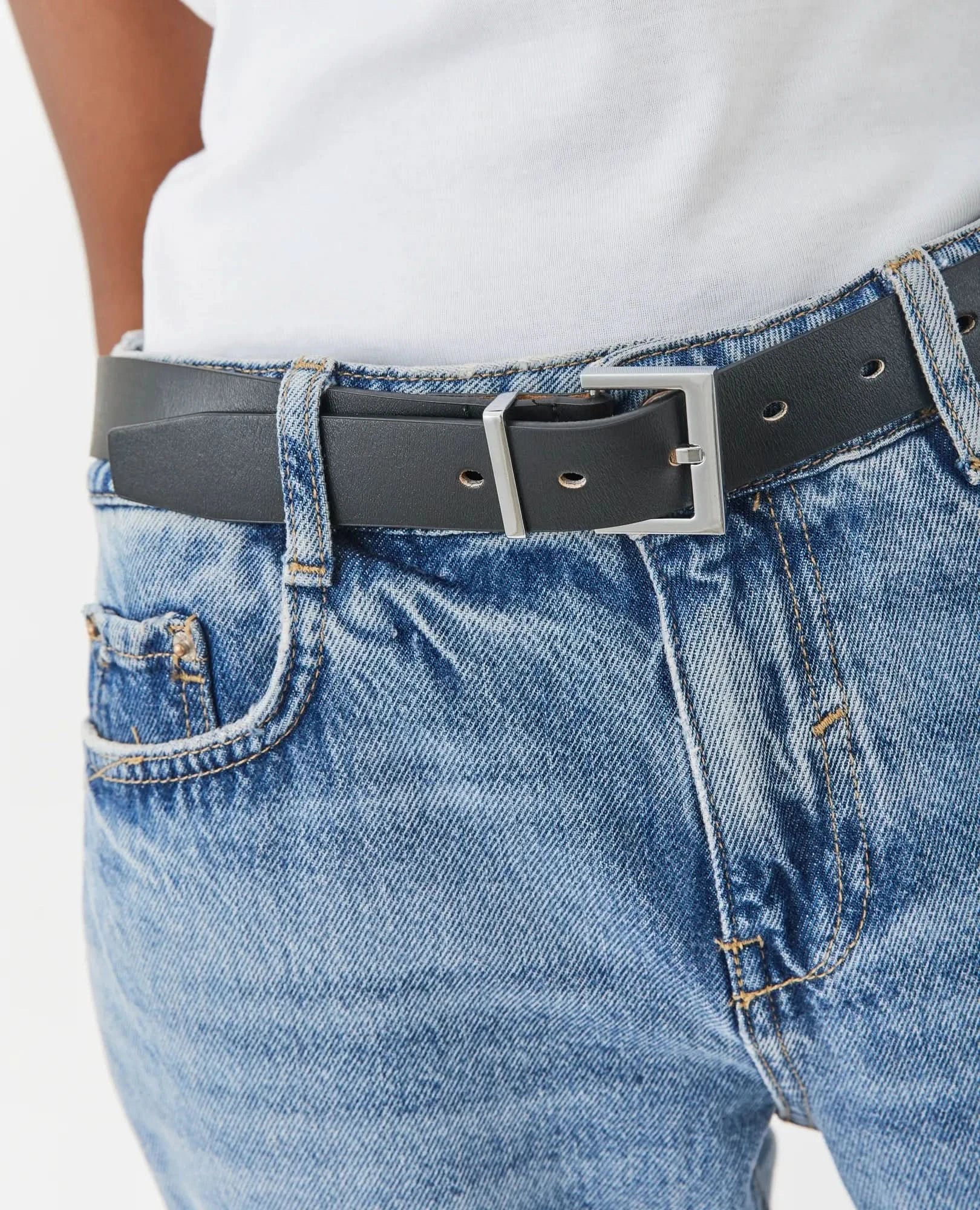 חגורת עור 3 ס"מ