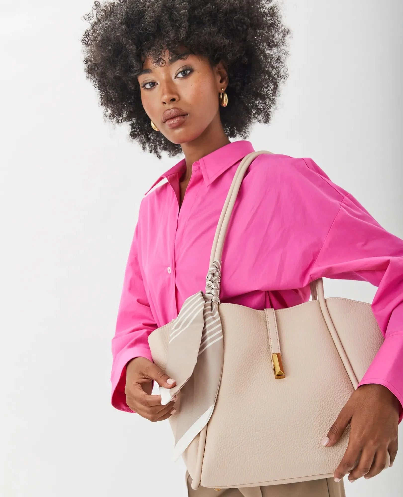 תיק צד/כתף אבזם ומטפחת