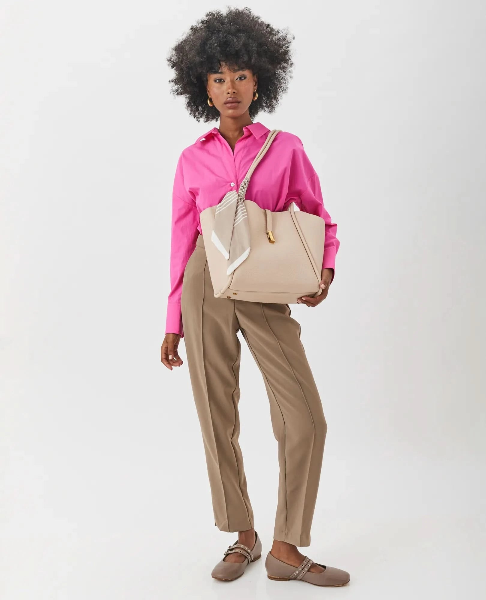 תיק צד/כתף אבזם ומטפחת