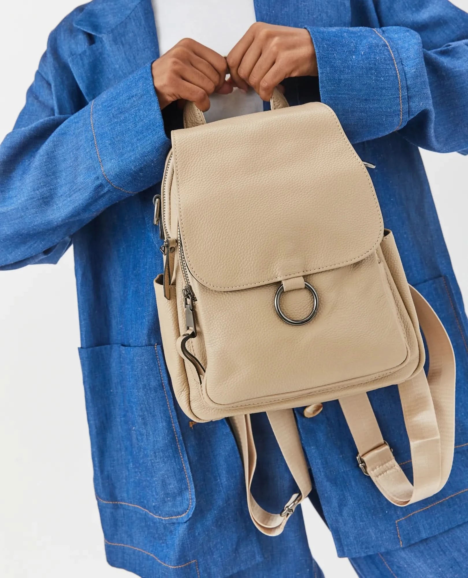 תיק גב מעור- אבישג - B Unique