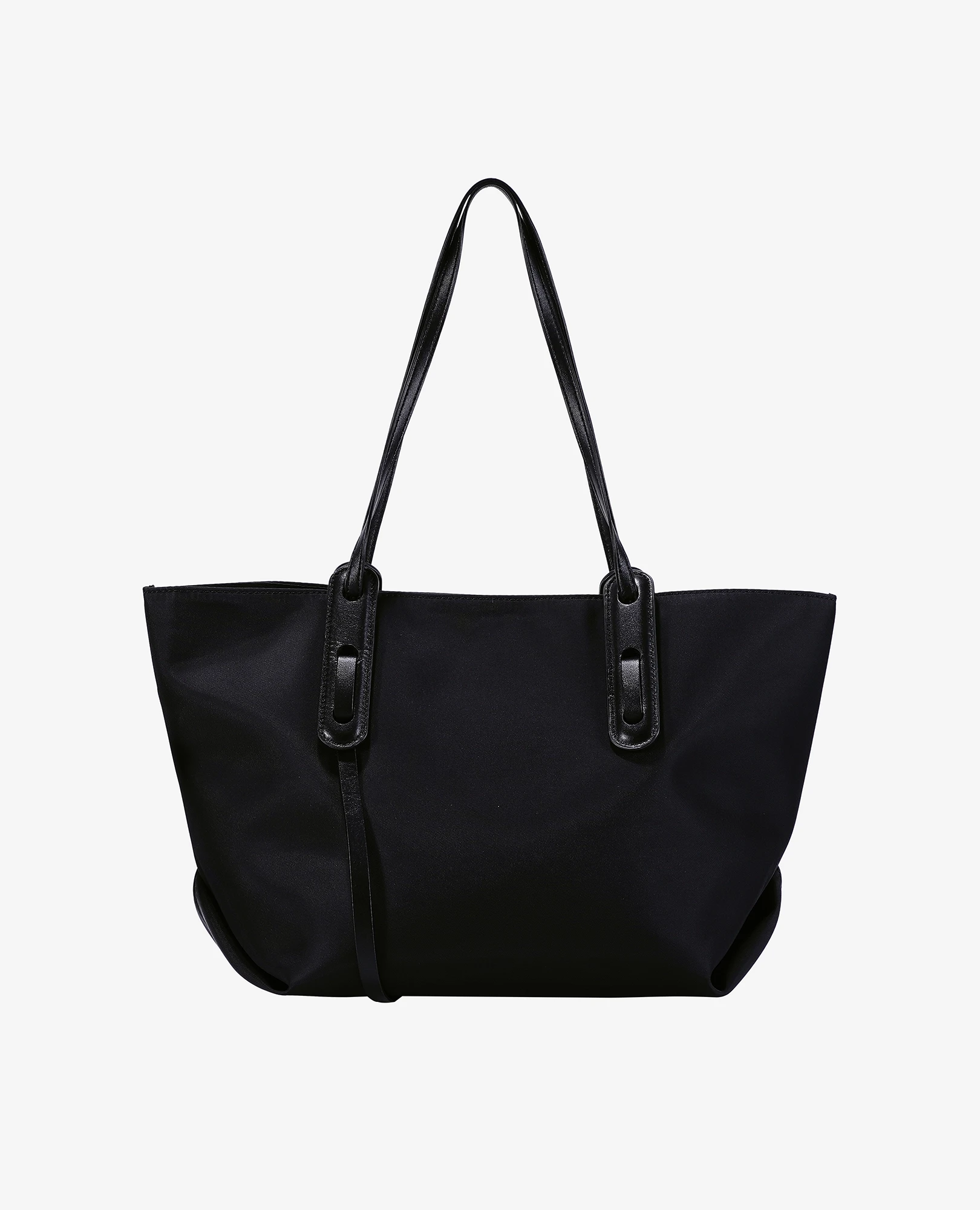 תיק צד ניילון עם עור