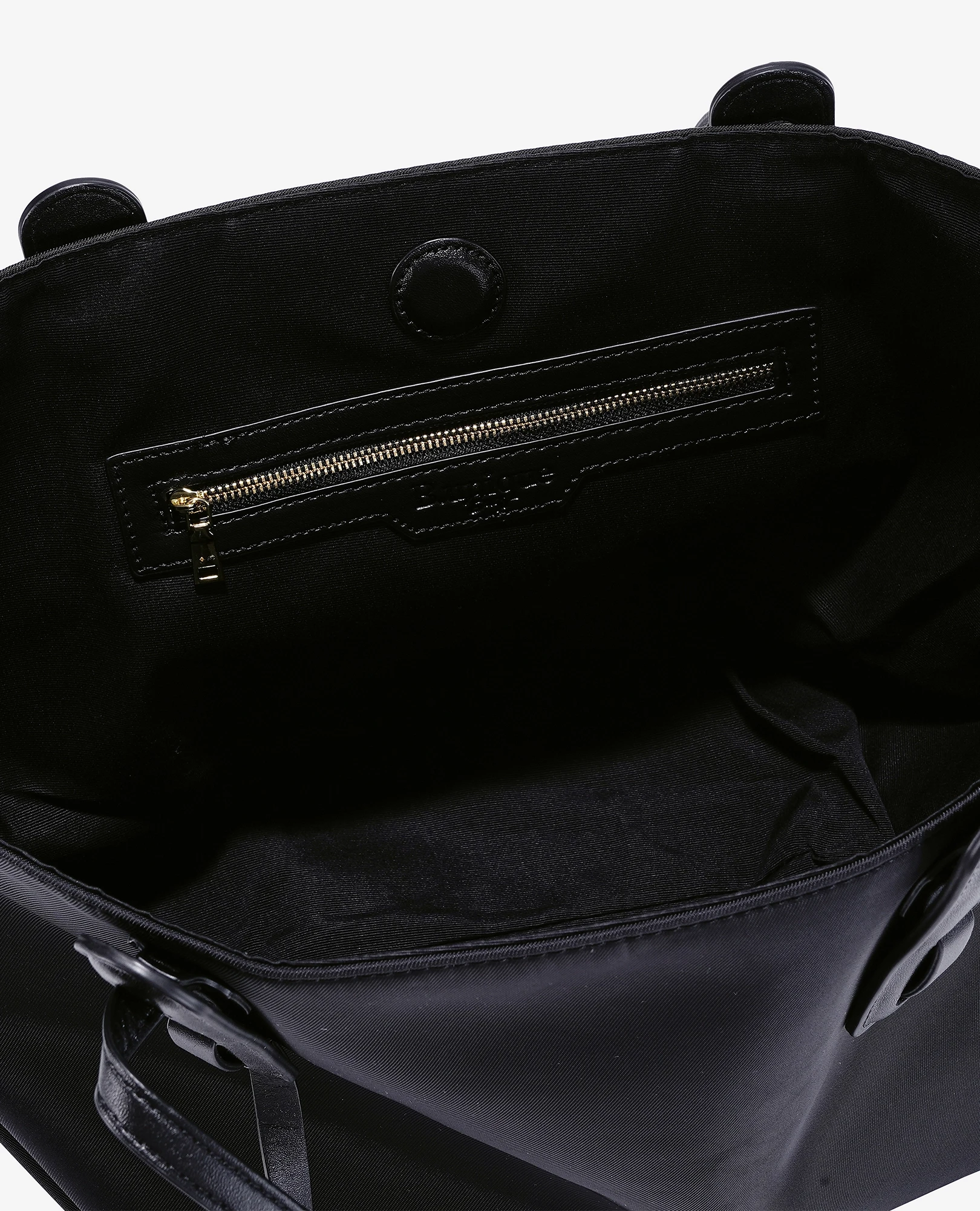 תיק צד ניילון עם עור