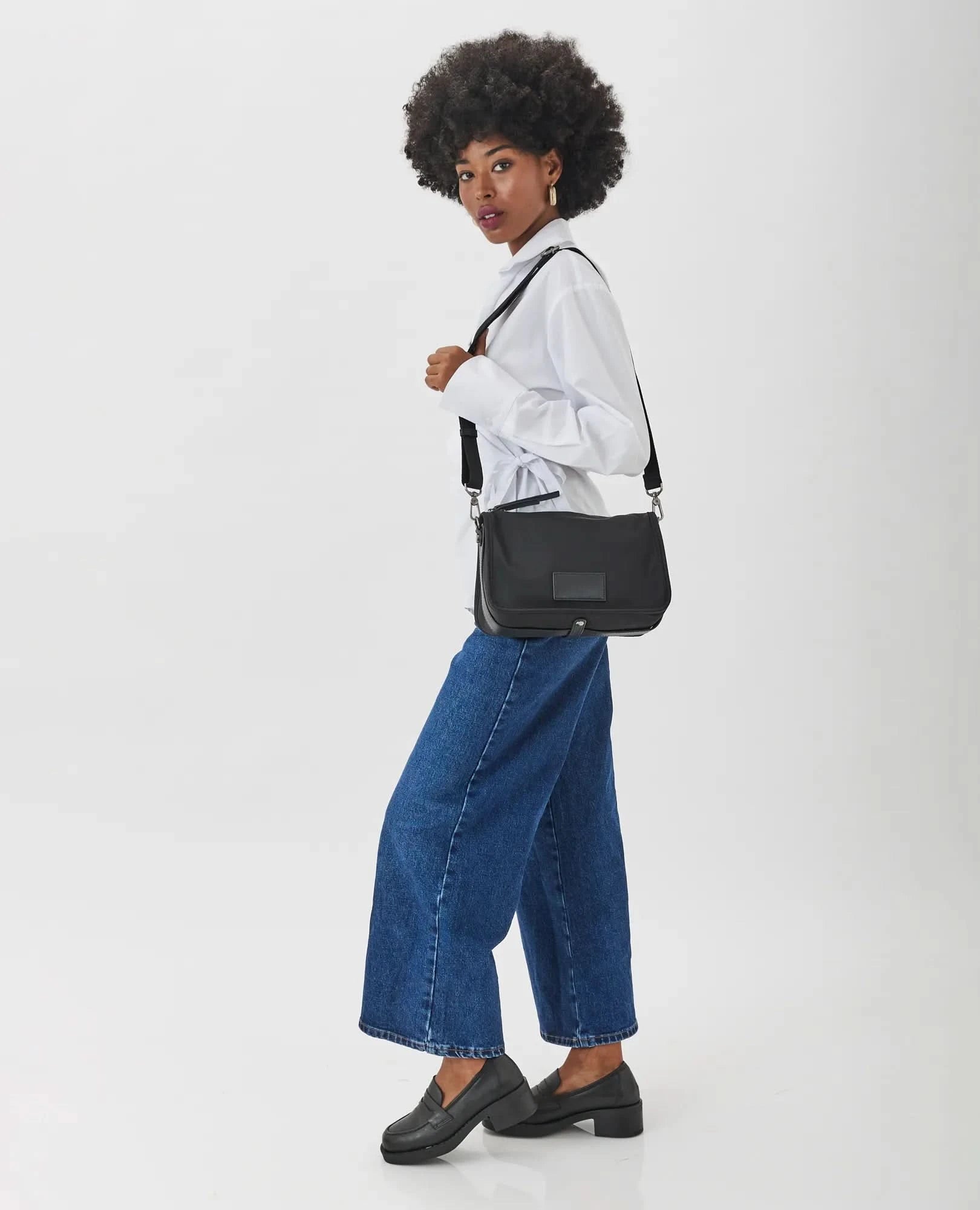 תיק צד ניילון מלבני