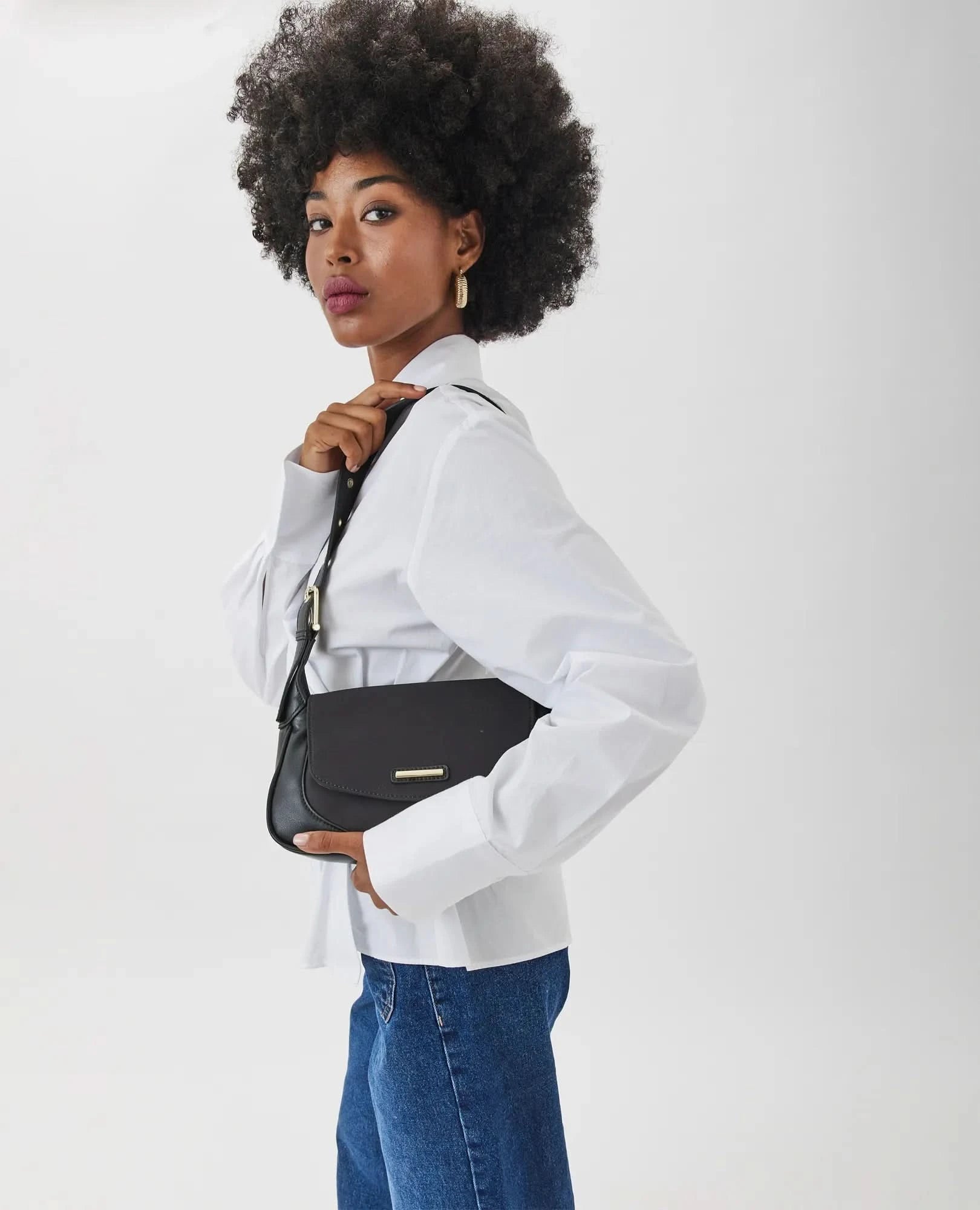 תיק ערב משולב ניילון