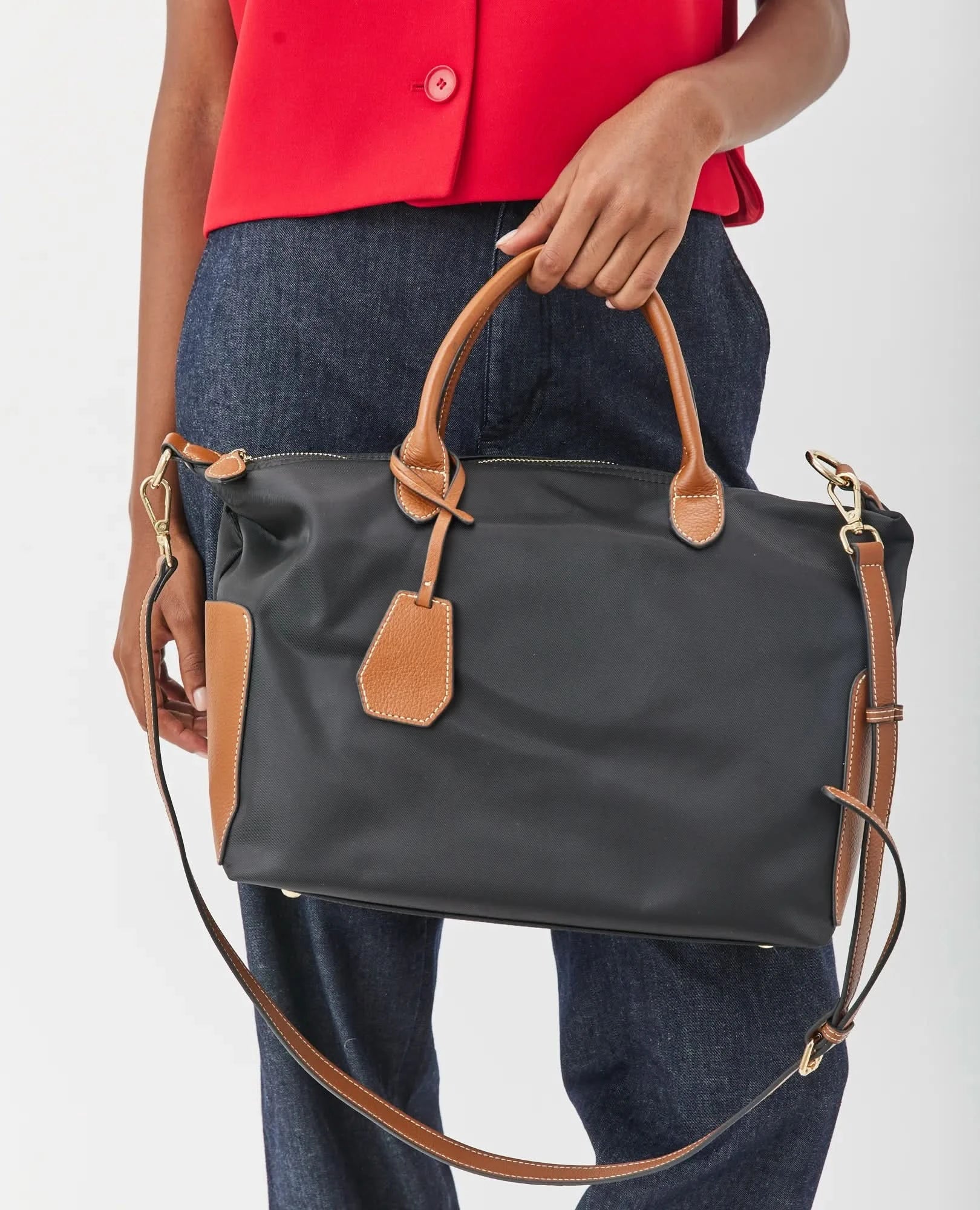 תיק ניילון משולב- דנה