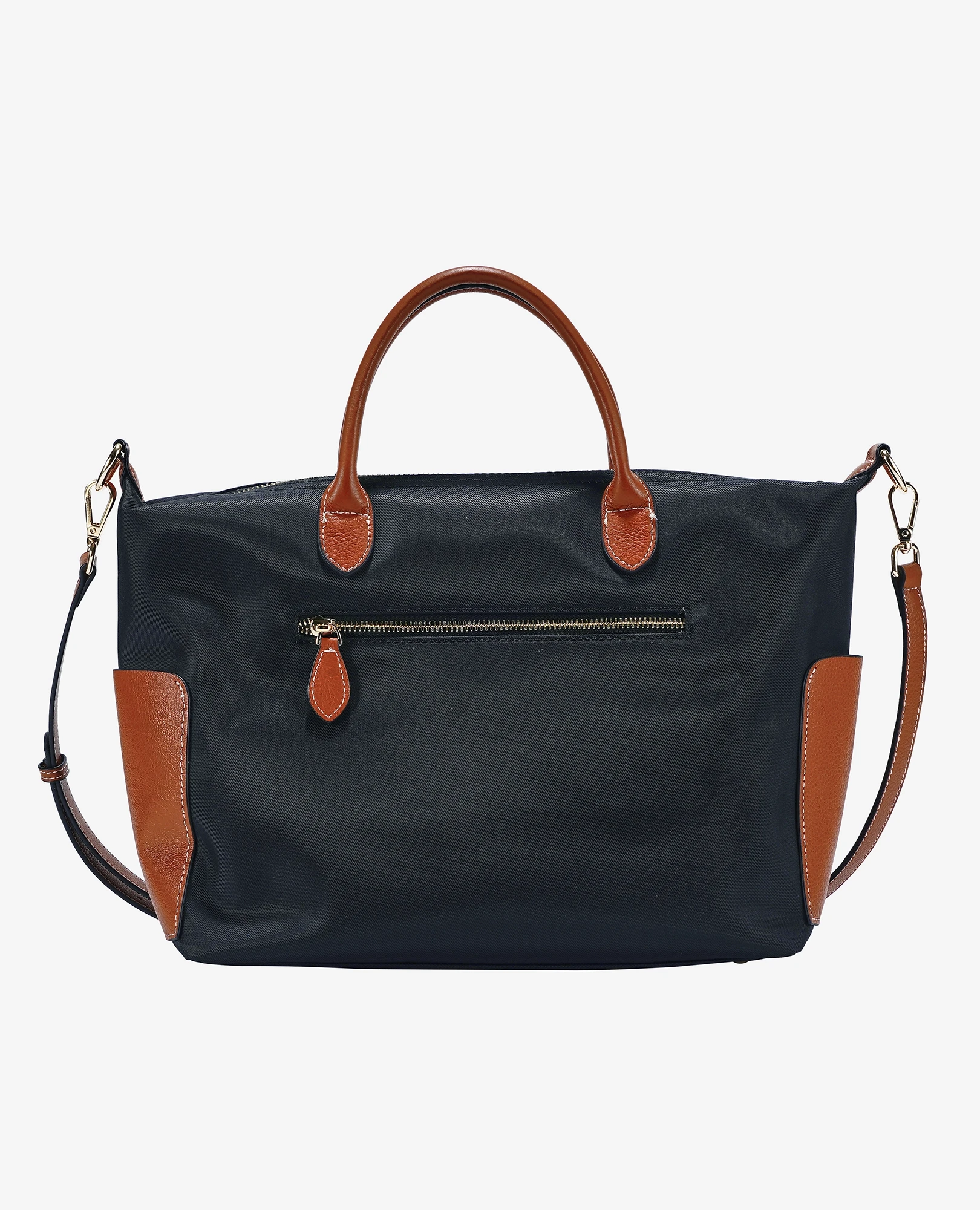 תיק ניילון משולב עם עור