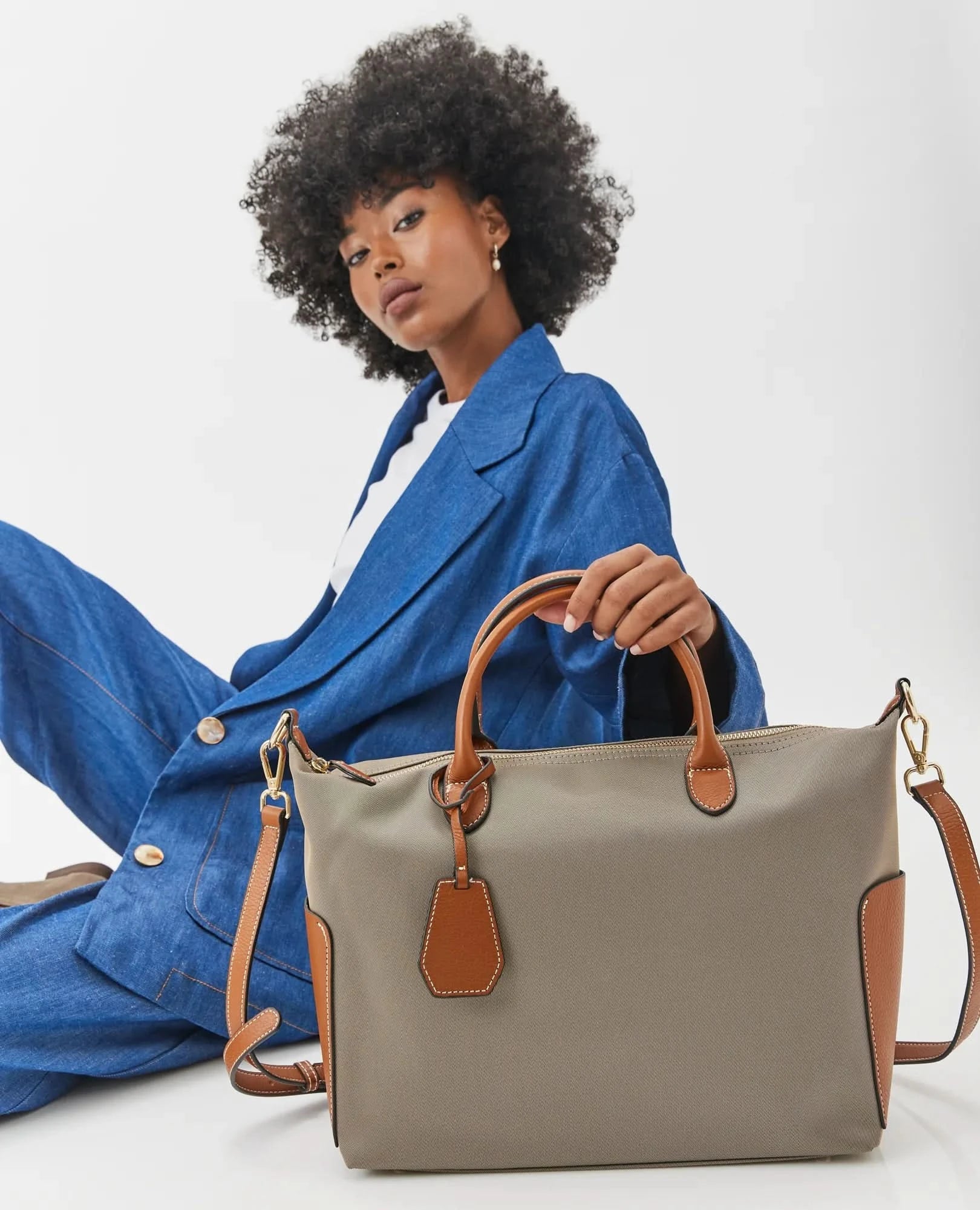 תיק ניילון משולב- דנה