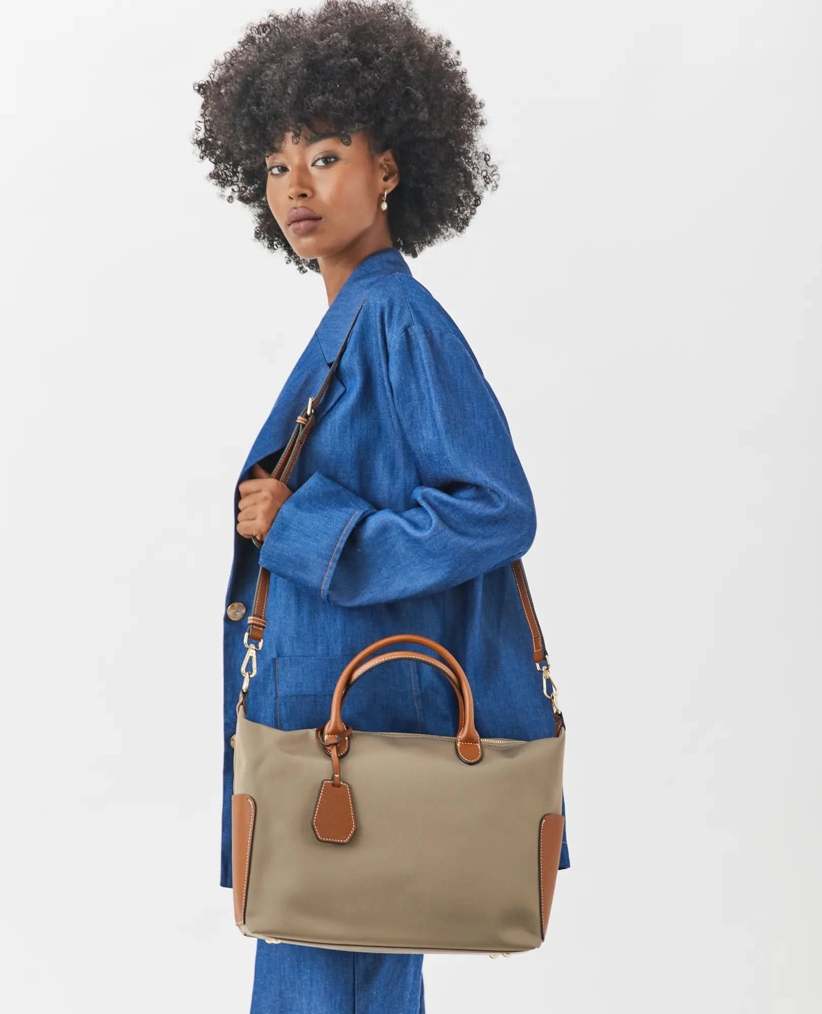 תיק ניילון משולב- דנה