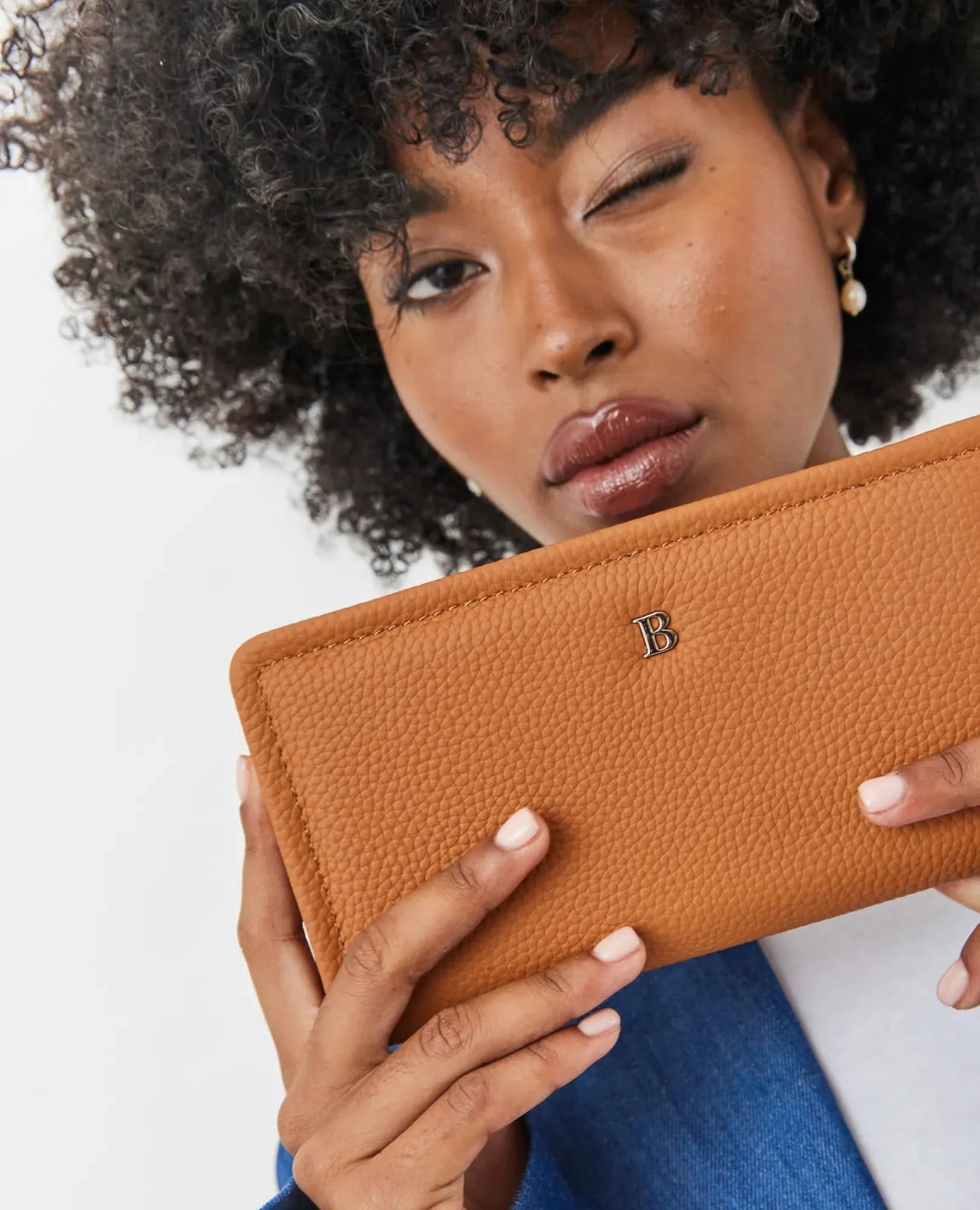 ארנק עור מלבני