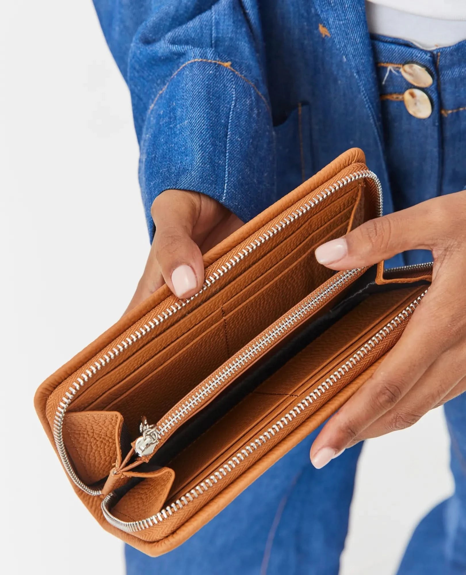 ארנק עור מלבני