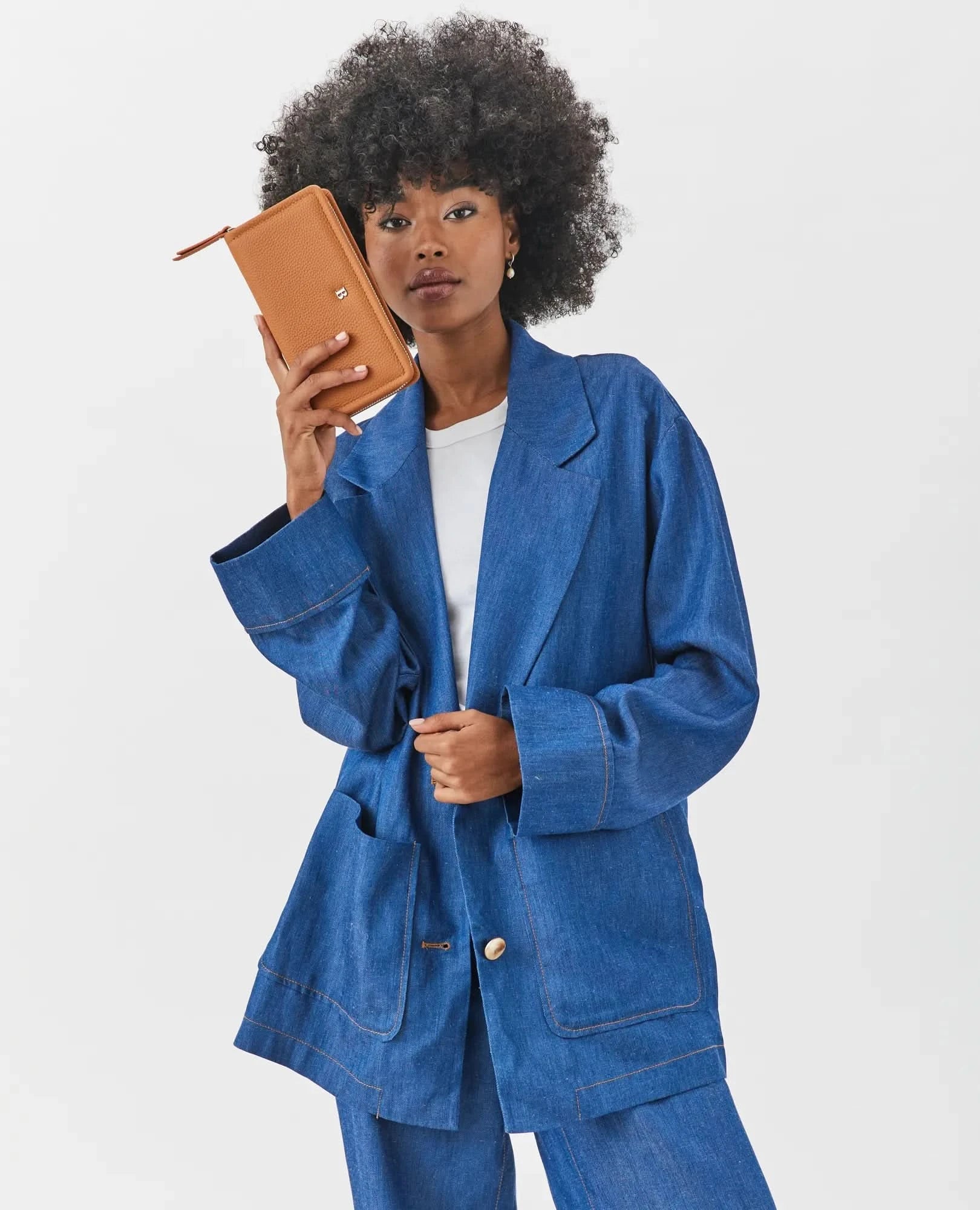 ארנק עור מלבני