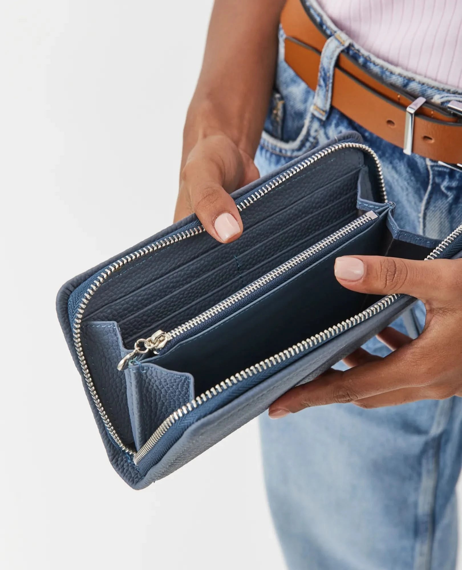 ארנק עור מלבני