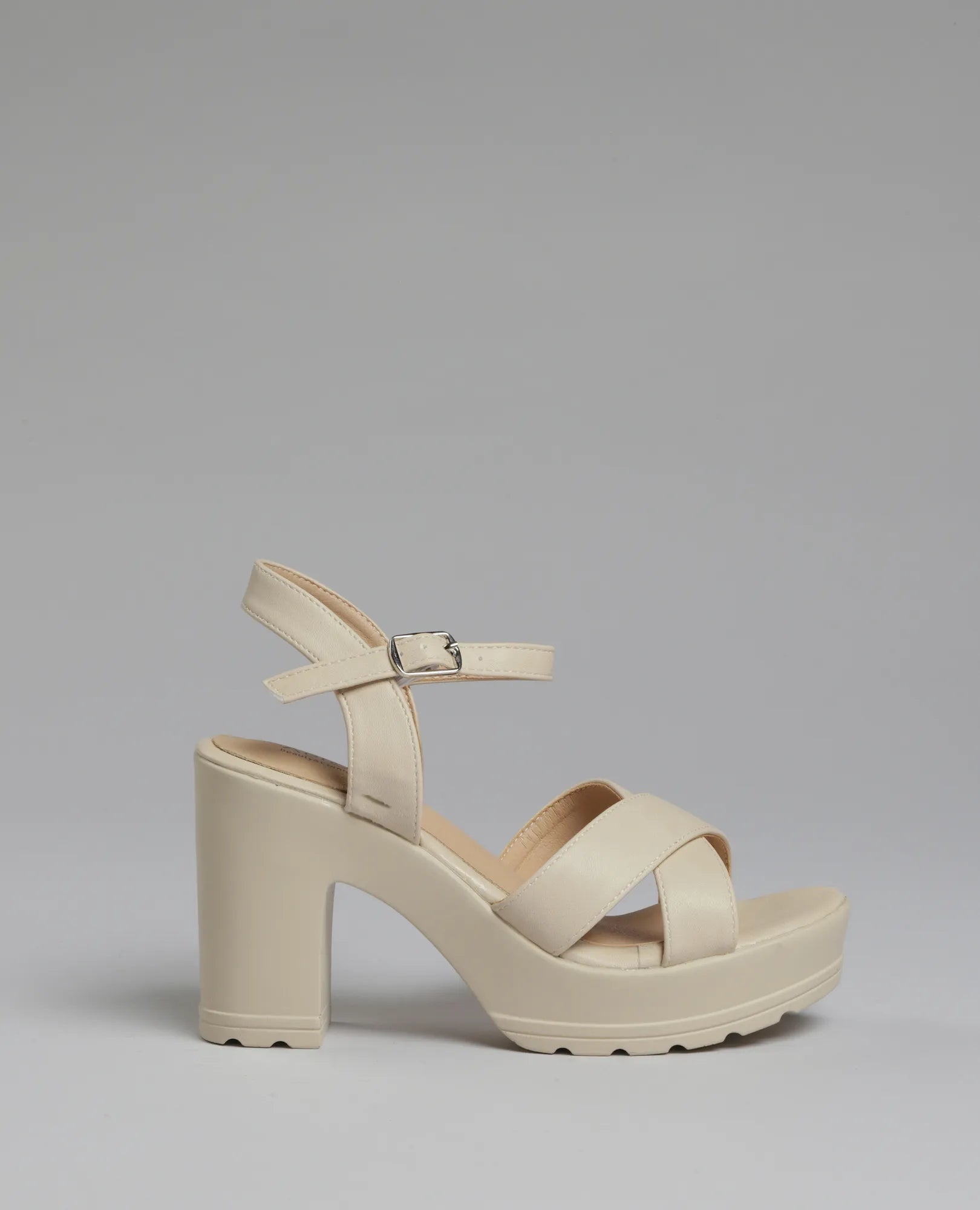 סנדלי עקב פלטפורמה - B Unique - סנדלים